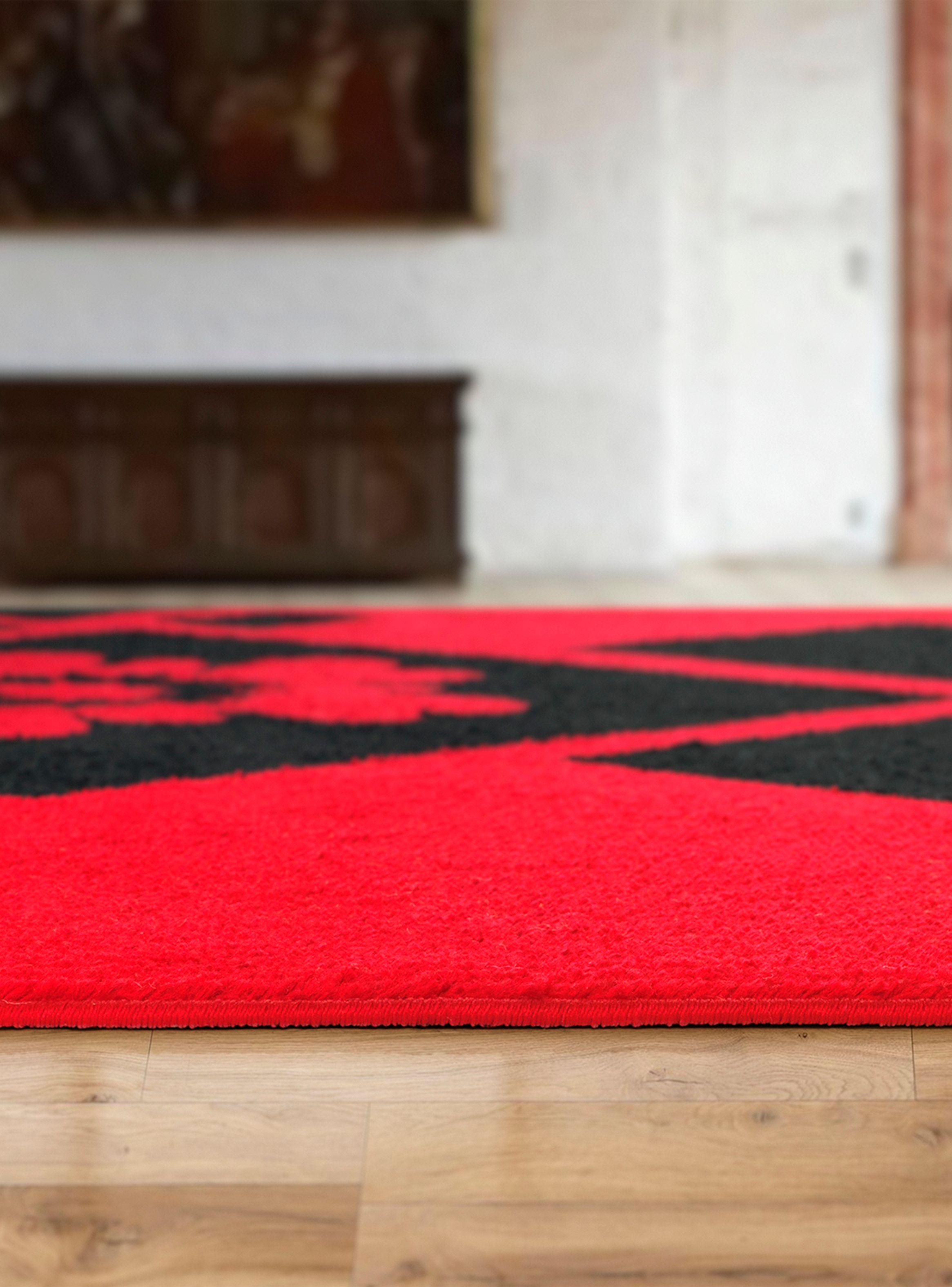Alfombra Pasillo Amigo Rojo 70 x 230 cm Rombos-5