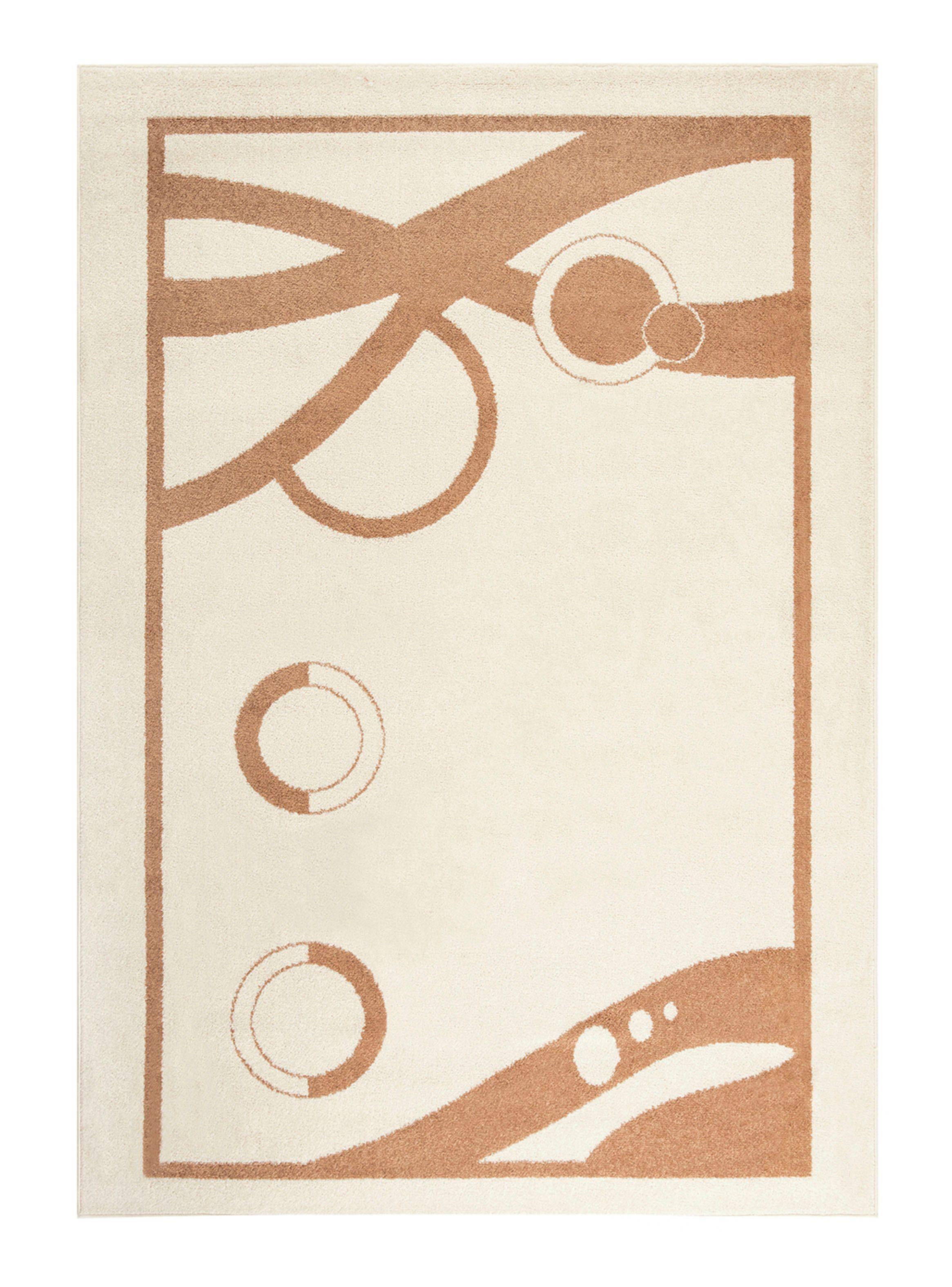 Alfombra Amigo Beige 120 x 180 cm Círculos-0