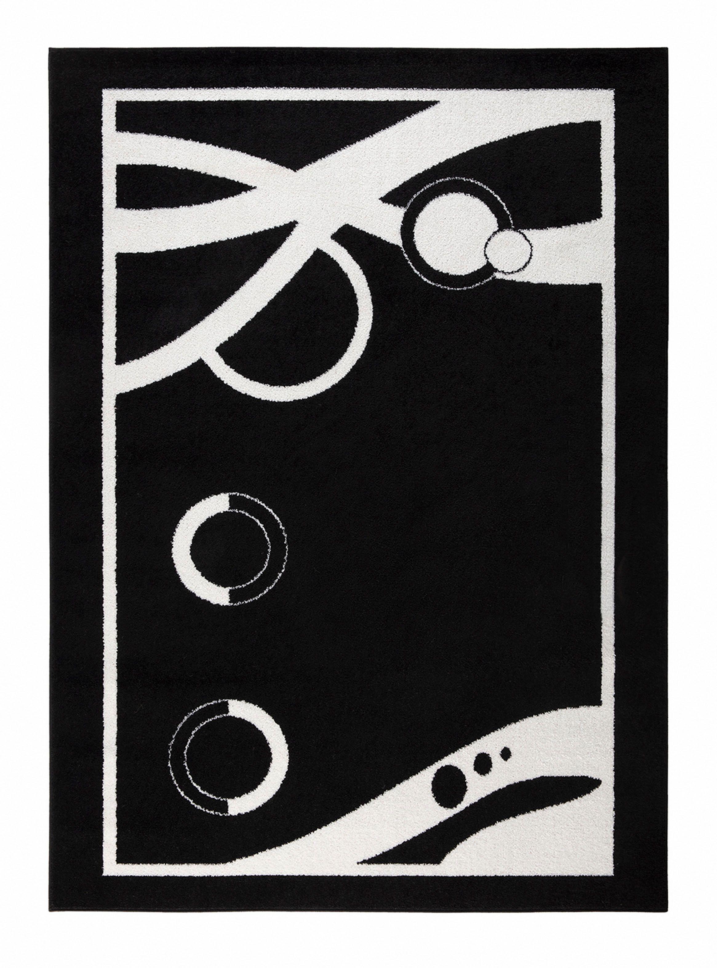 Alfombra 120 x 180 cm Amigo Negro-0