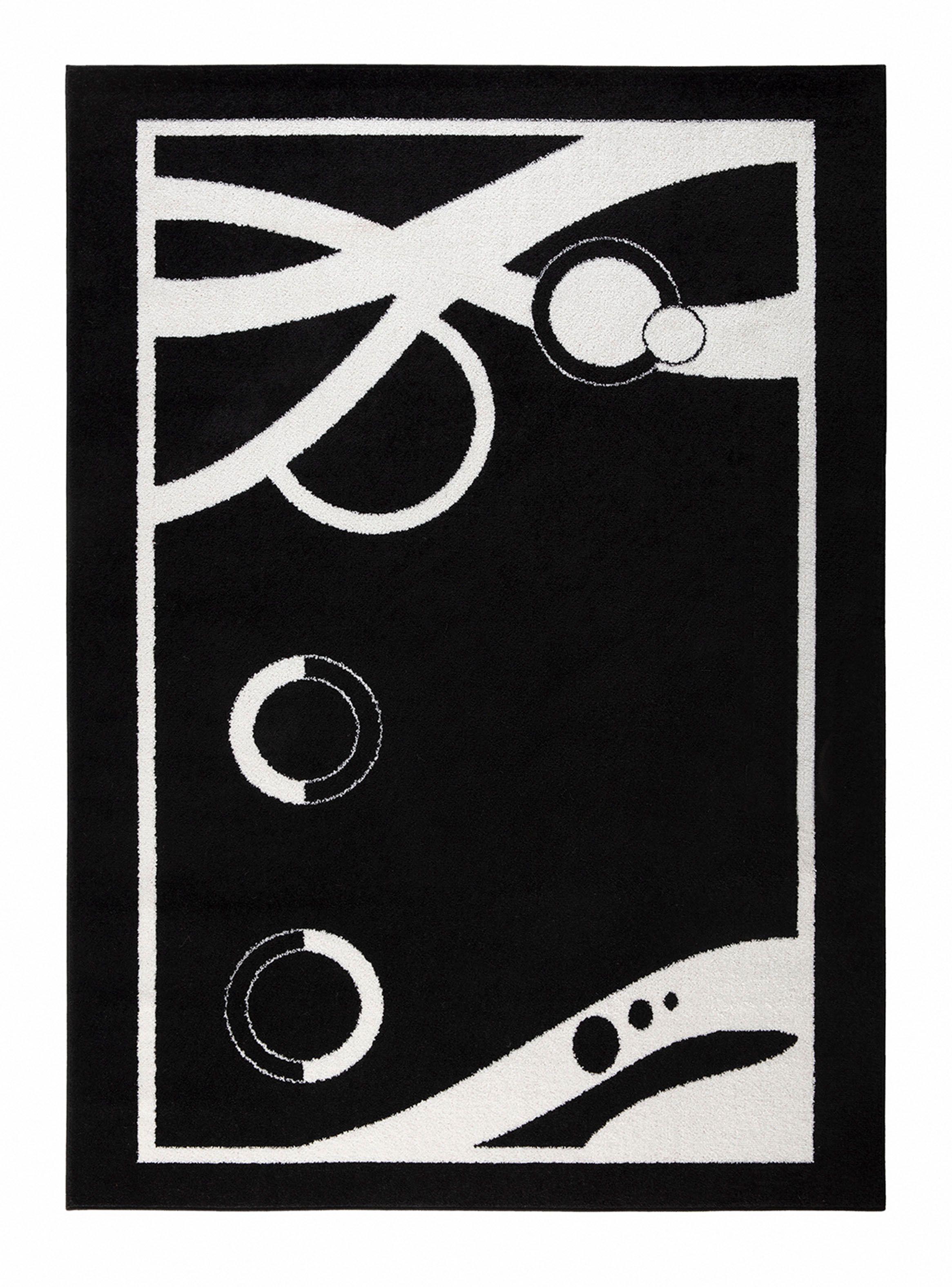 Alfombra 160 x 230 cm Amigo Negro-0