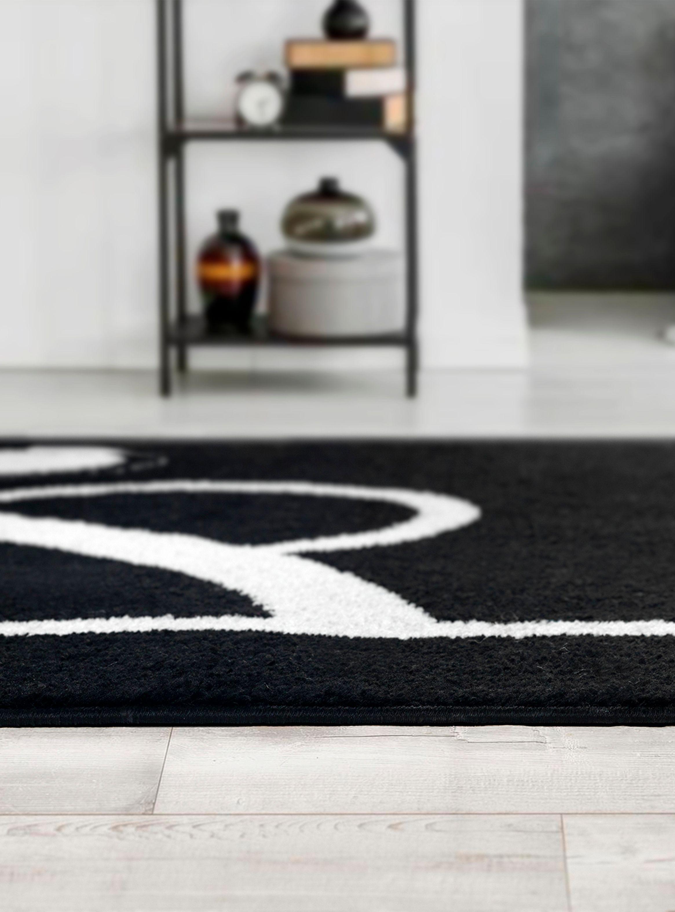 Alfombra 160 x 230 cm Amigo Negro-5