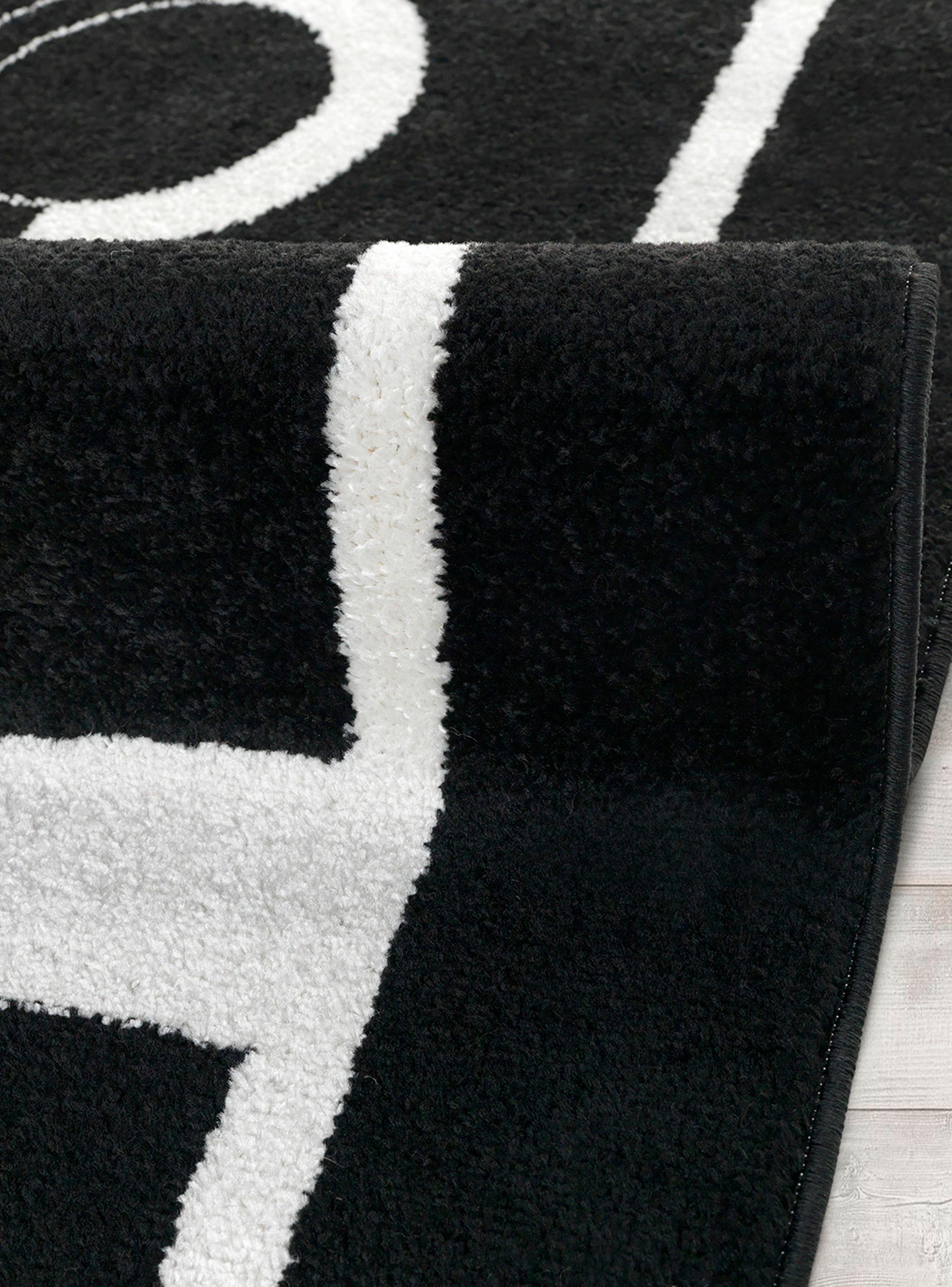 Alfombra 240 x 305 cm Amigo Print Negro-1