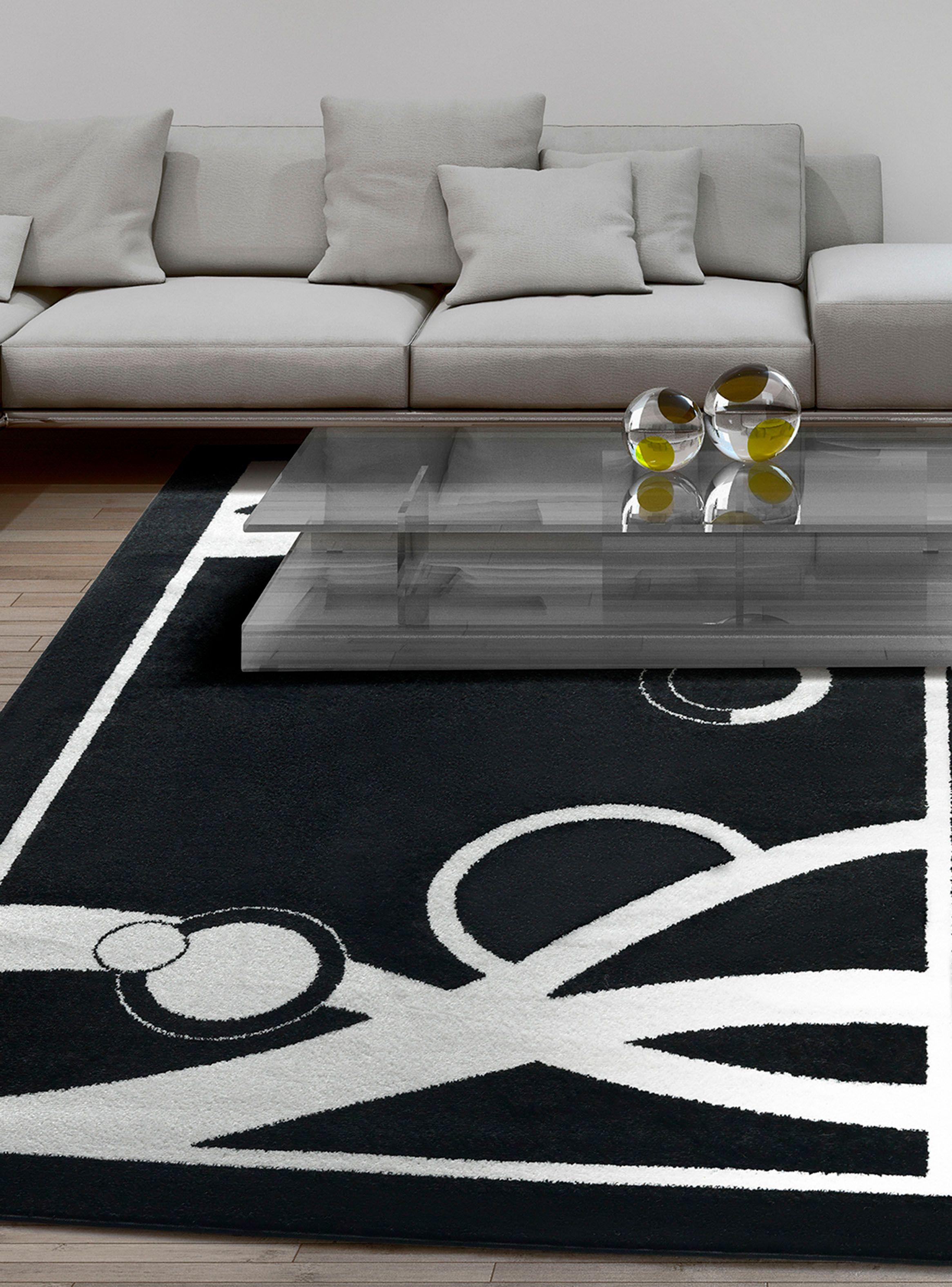 Alfombra 240 x 305 cm Amigo Print Negro-2