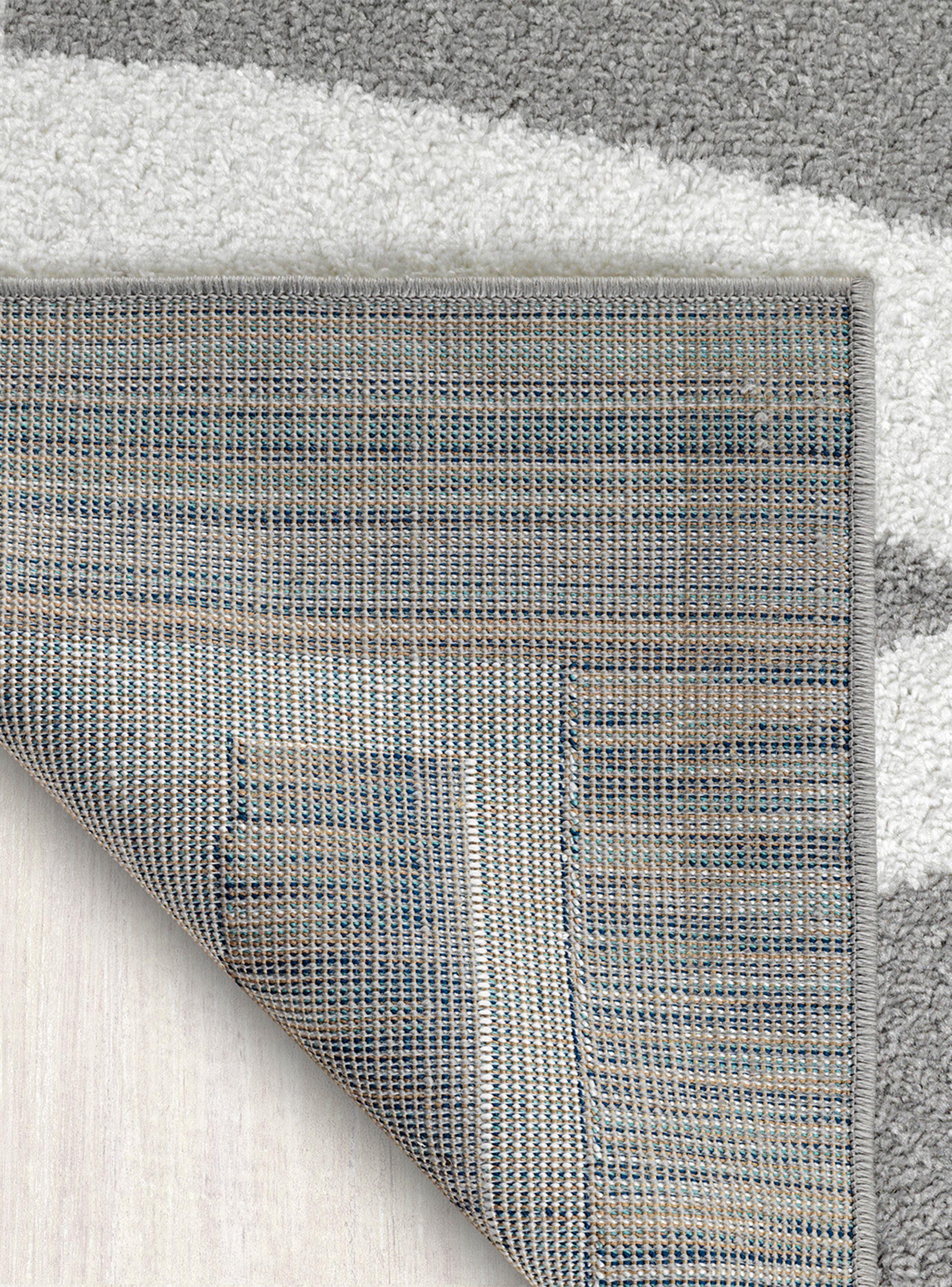 Alfombra 240 x 305 cm Amigo Gris Círculos-4