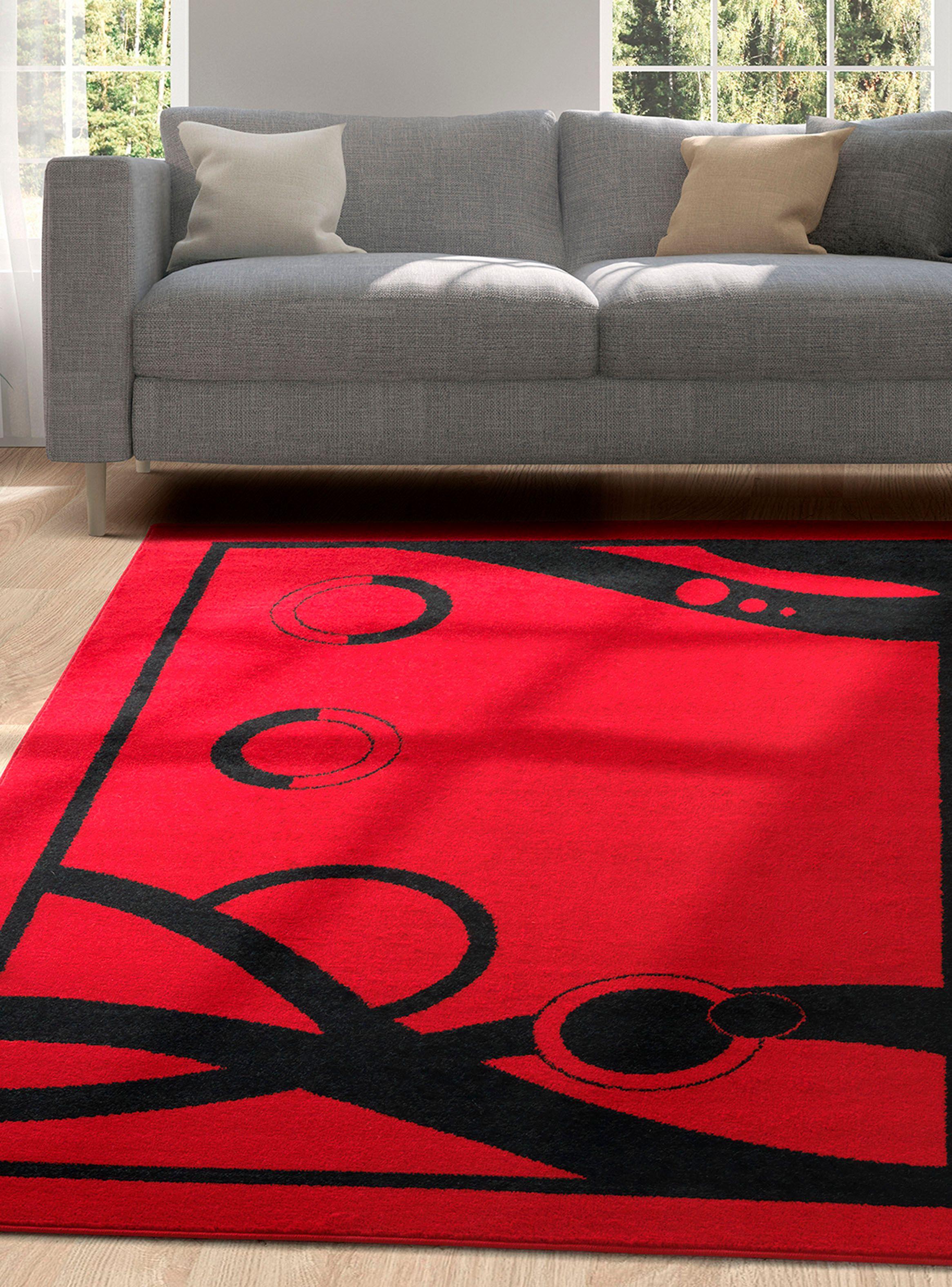 Alfombra 200 x 290 cm Amigo Print Rojo-2
