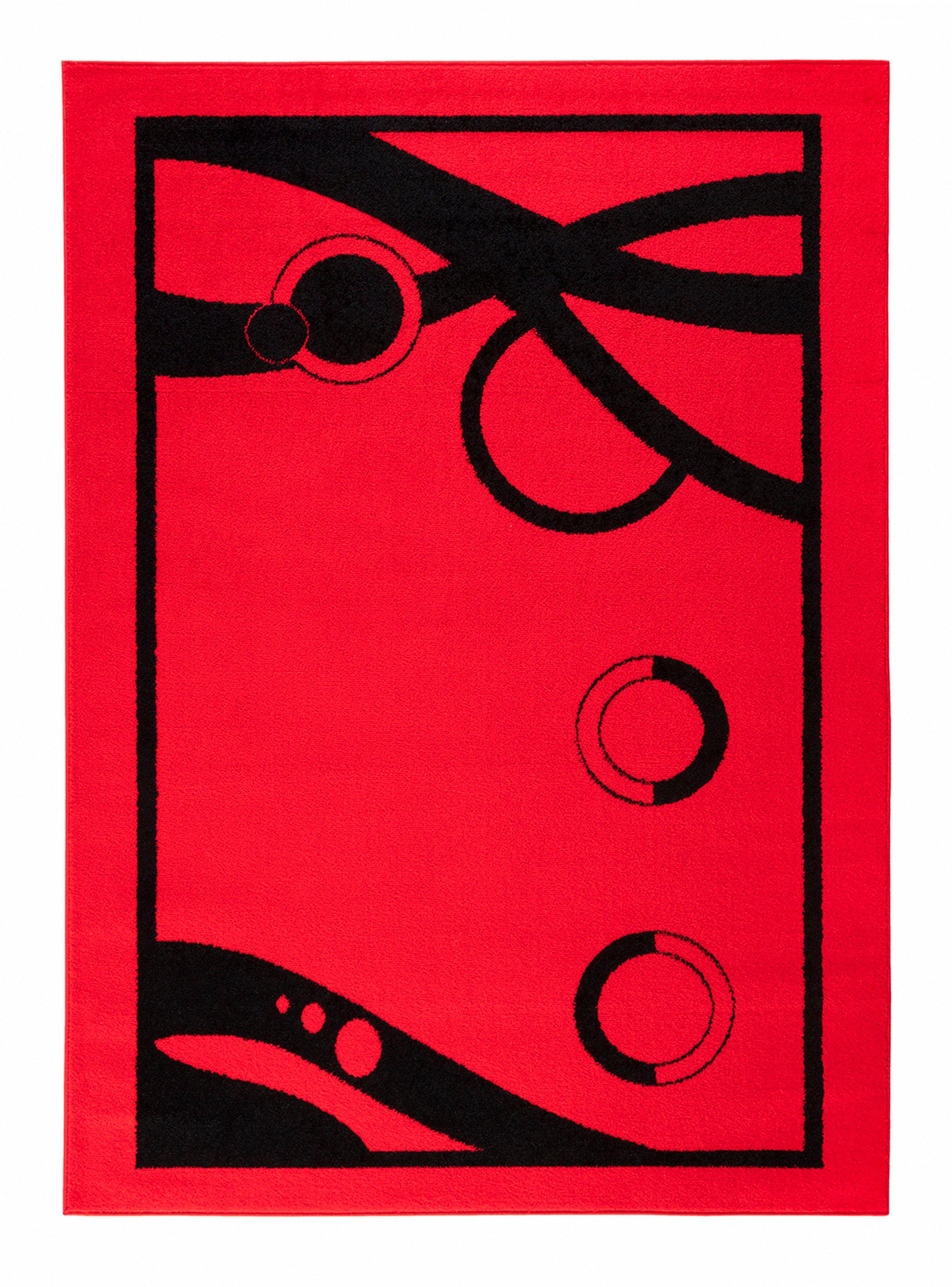 Alfombra 200 x 290 cm Amigo Print Rojo-0