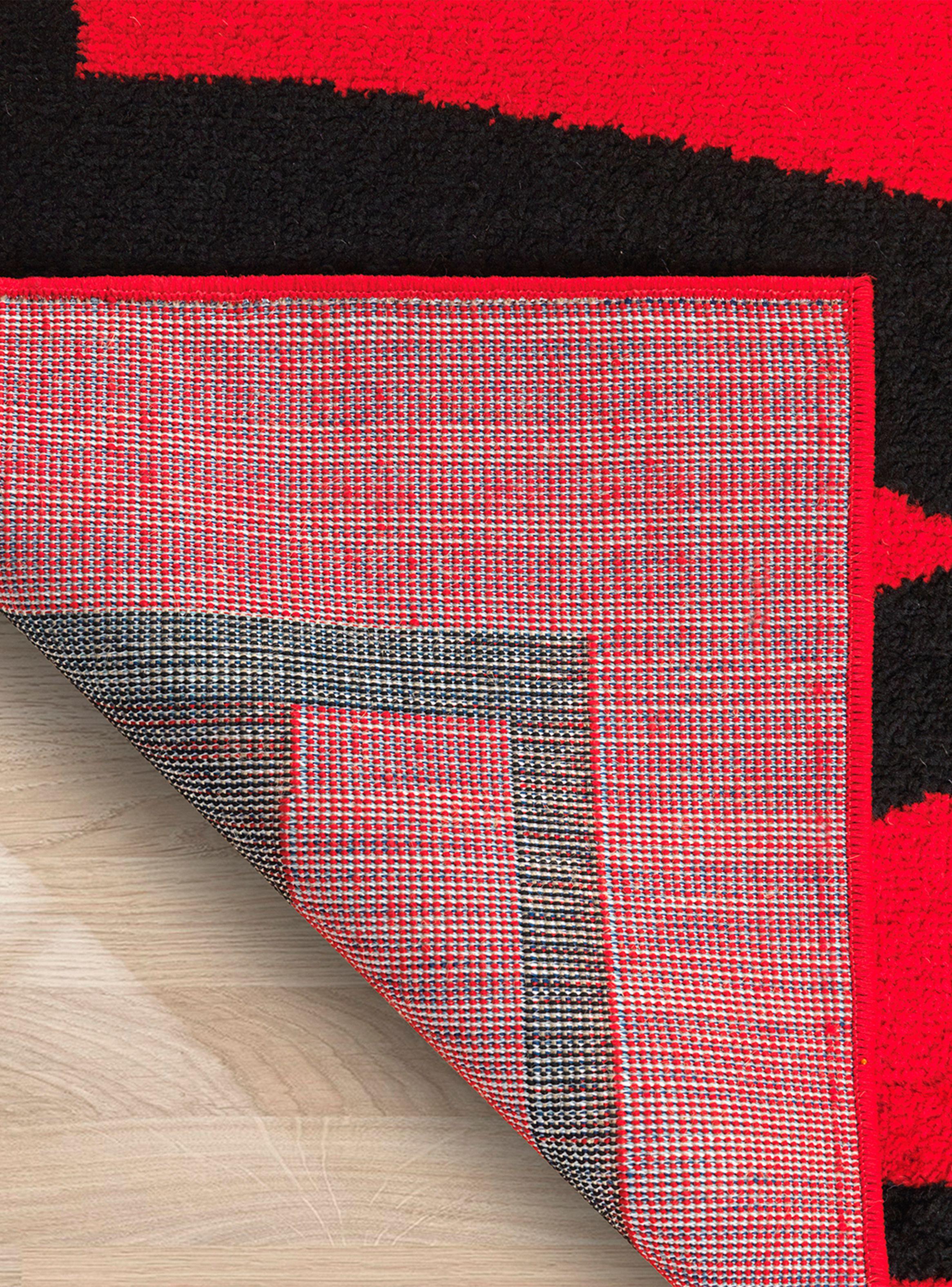 Alfombra 200 x 290 cm Amigo Print Rojo-4