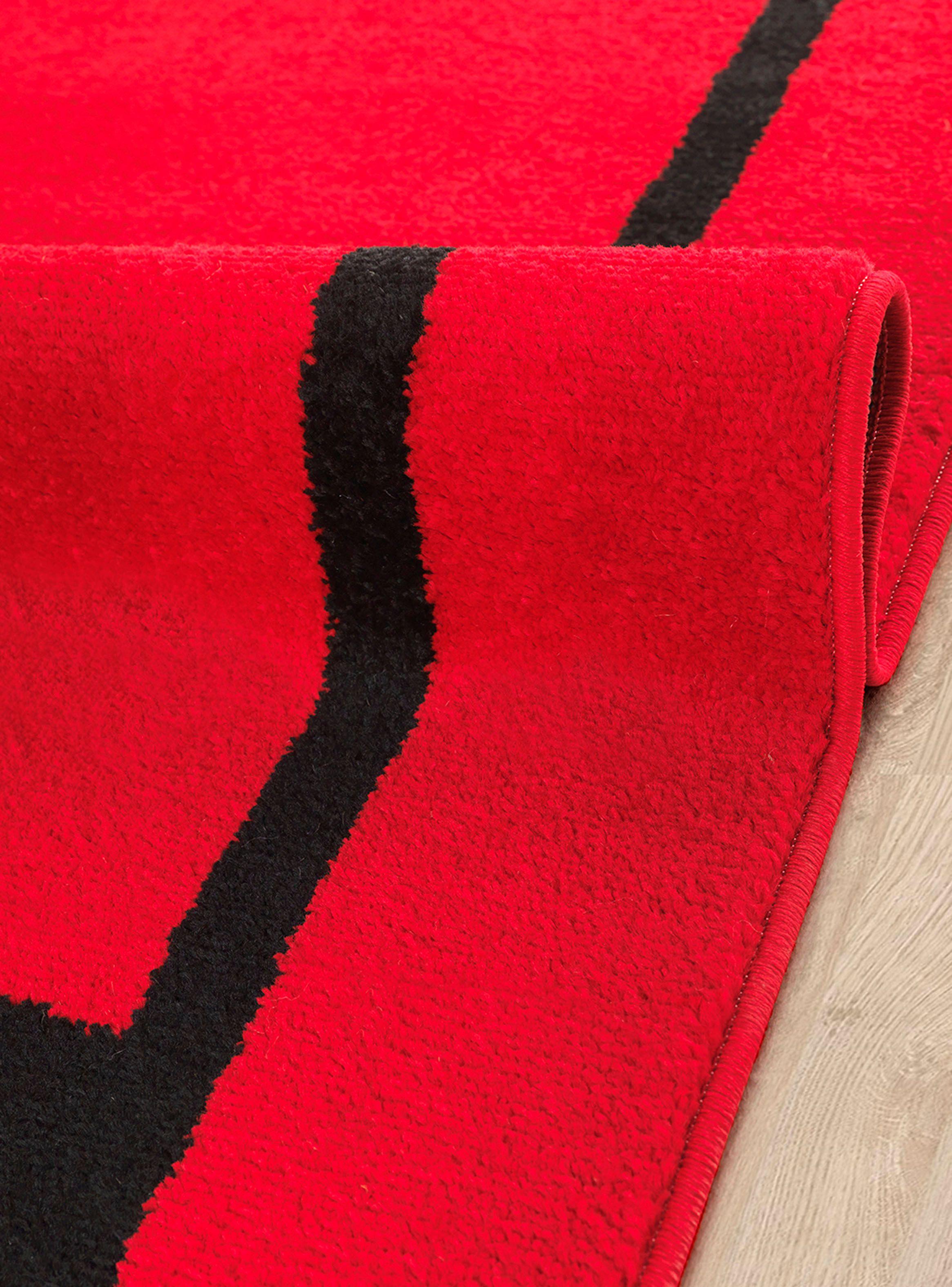 Alfombra 200 x 290 cm Amigo Print Rojo-1