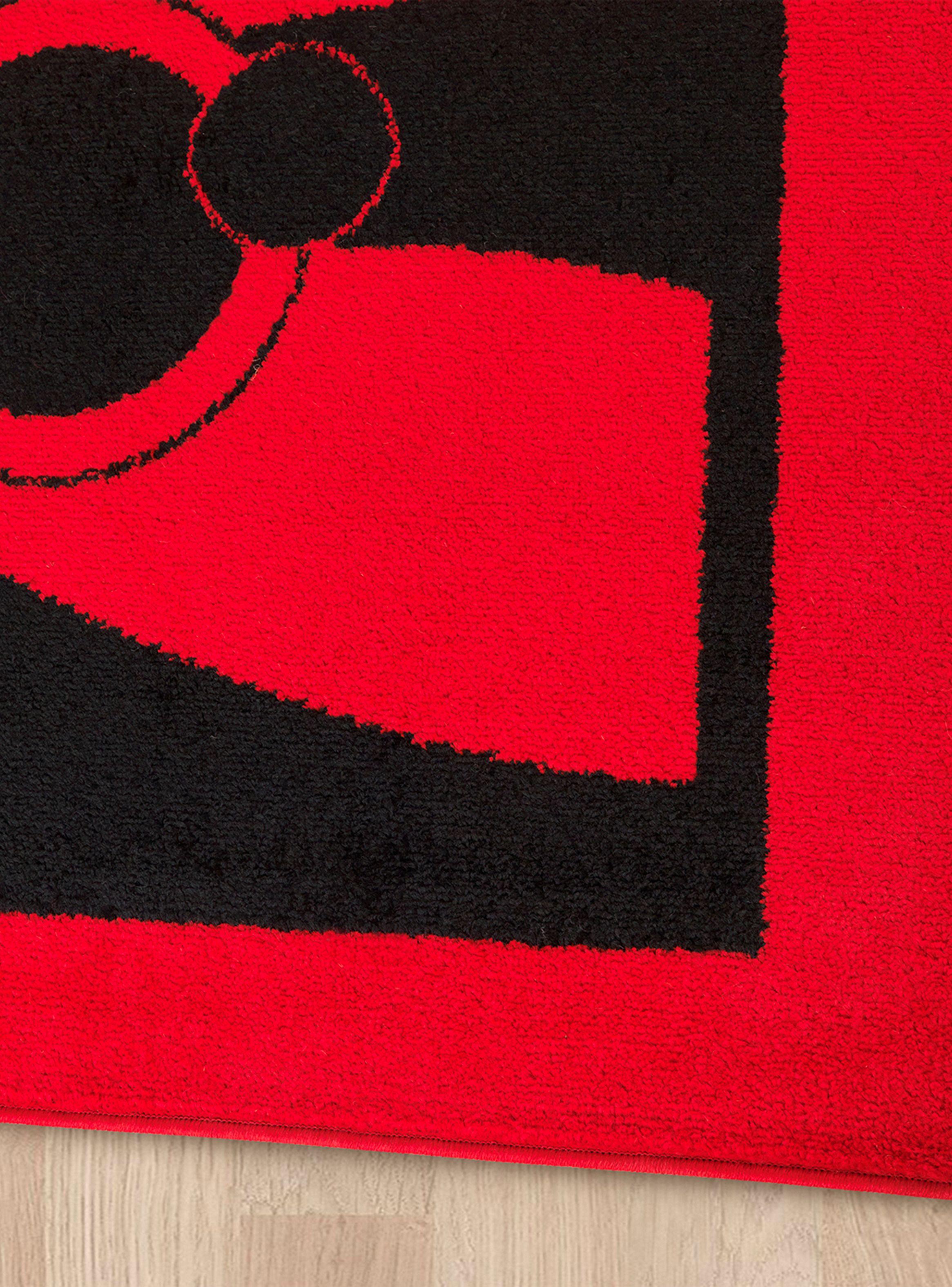 Alfombra 240 x 305 cm Amigo Print Rojo-3