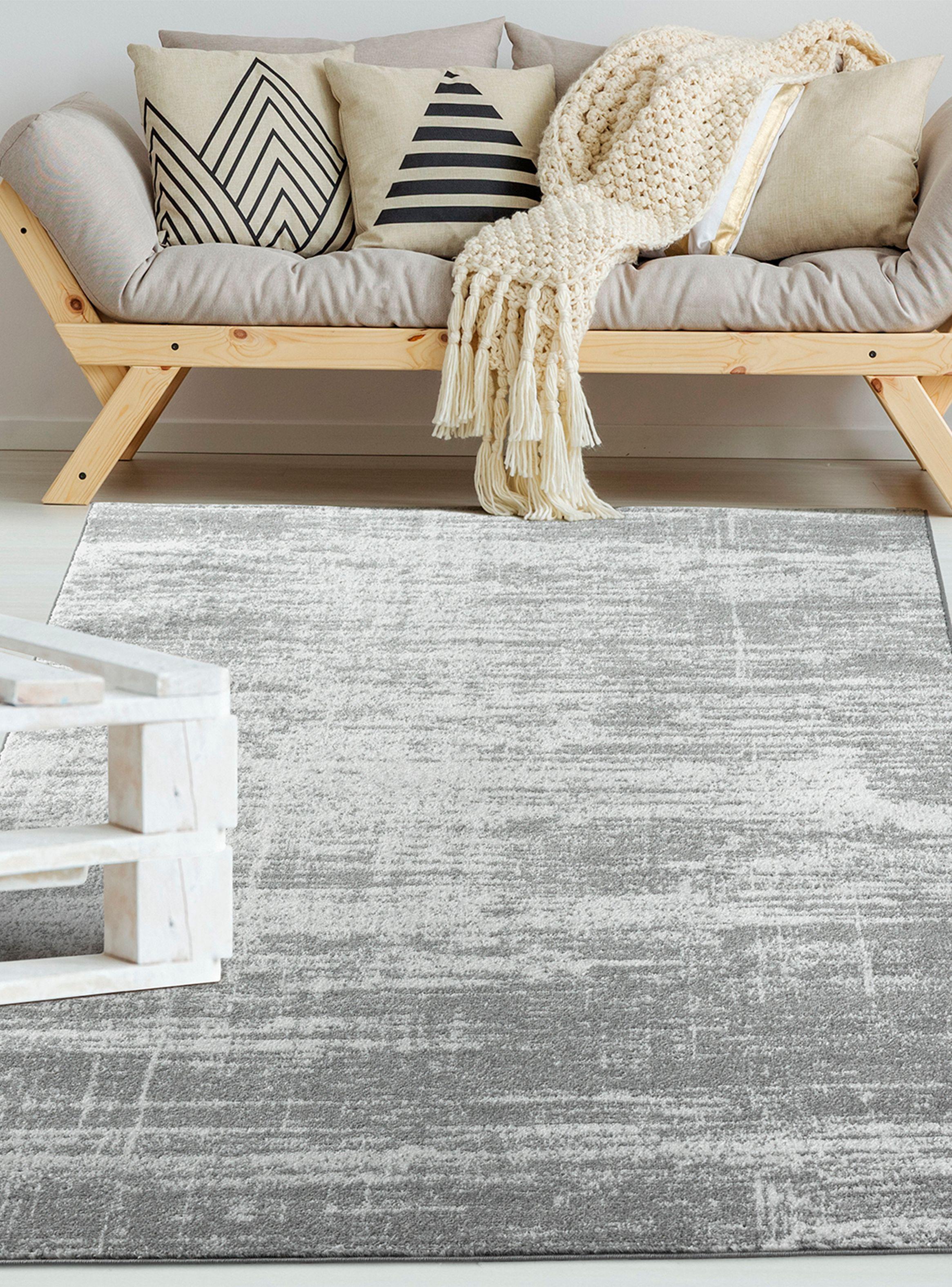 Alfombra Living-Comedor 240 x 305 cm Amigo Gris Texturas-2