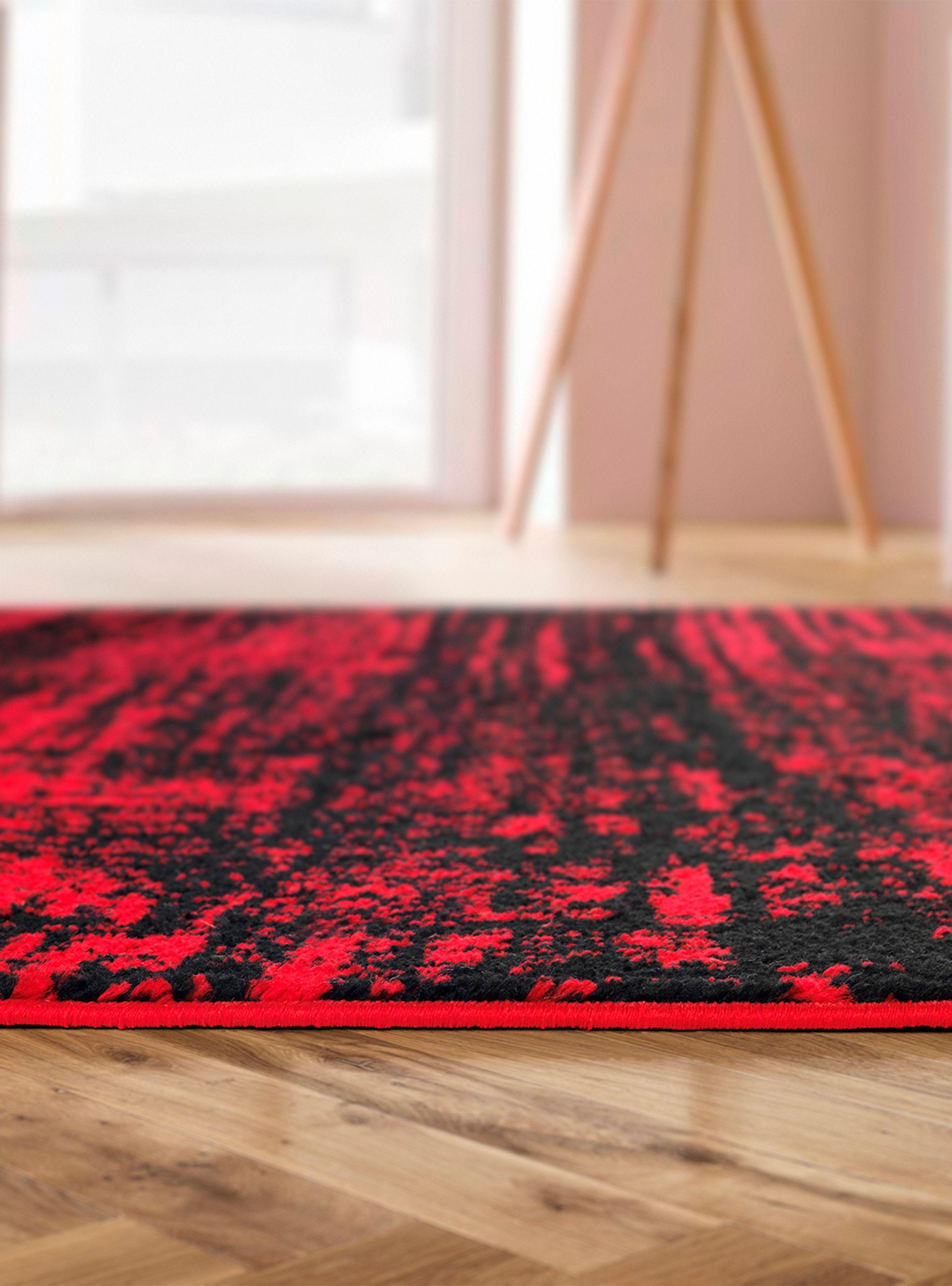 Alfombra 160 x 230 cm Amigo Rojo Texturas-5