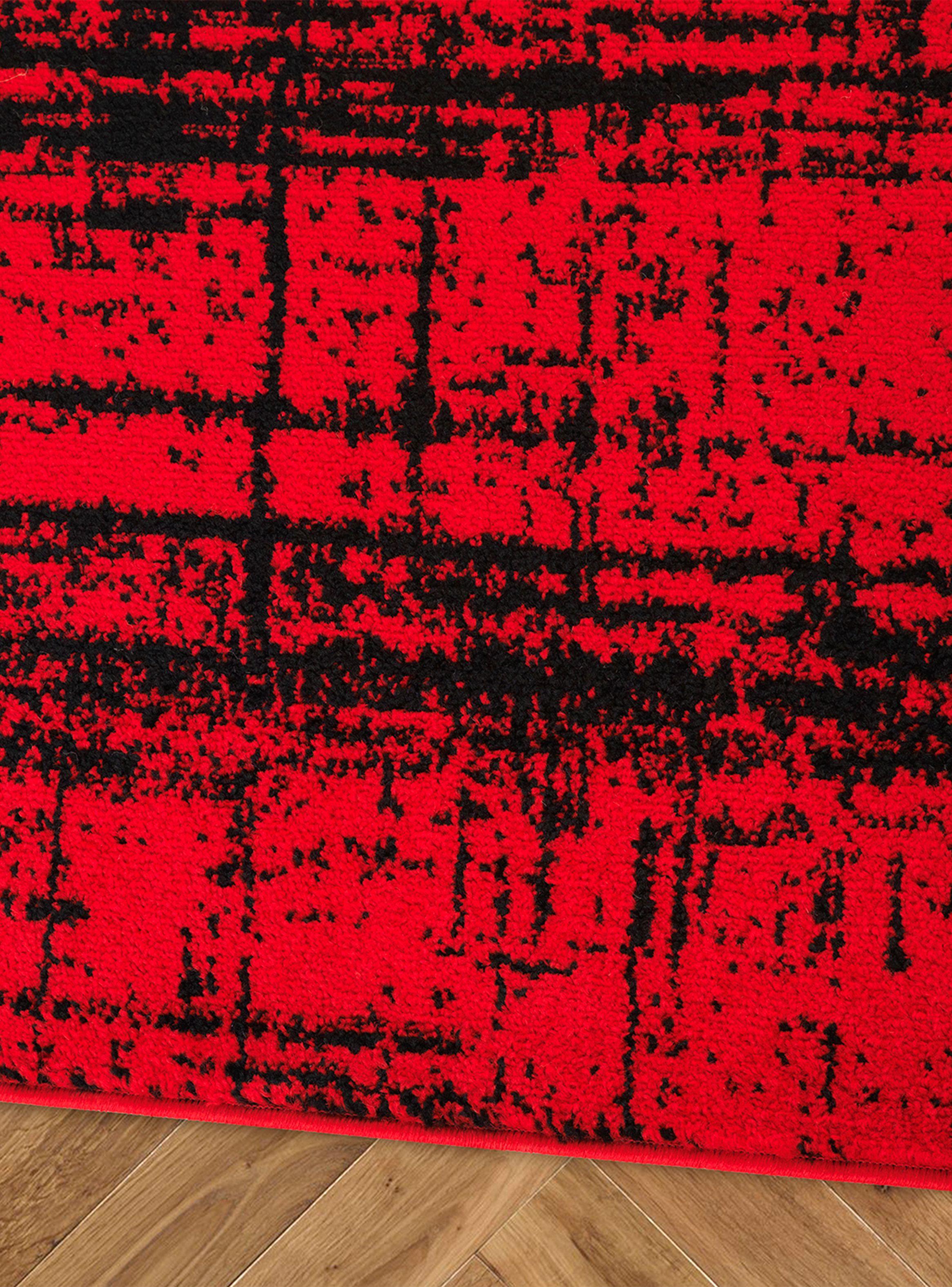 Alfombra 160 x 230 cm Amigo Rojo Texturas-3
