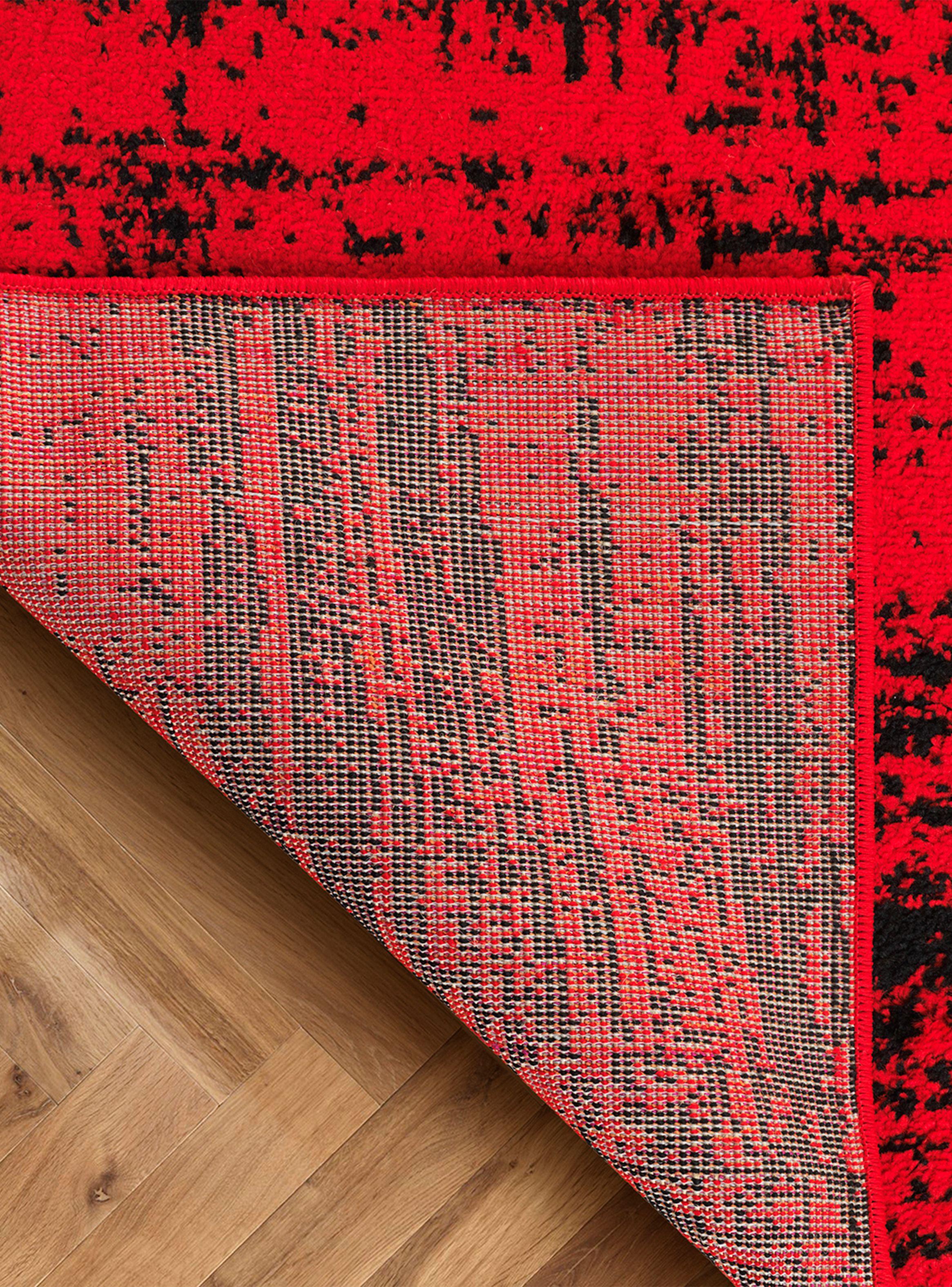 Alfombra Pasillo 70 x 230 cm Amigo Rojo Texturas-4