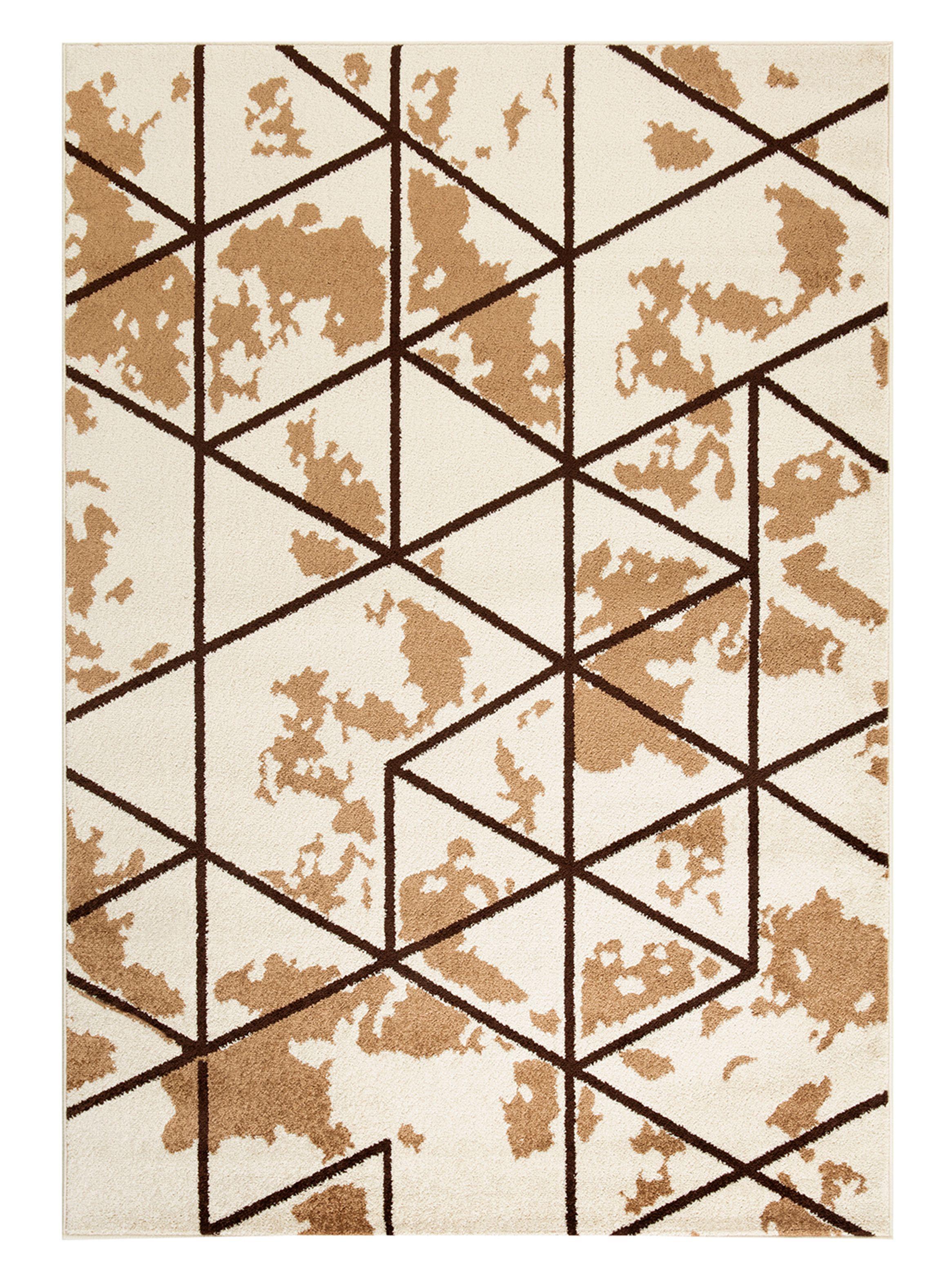 Alfombra 120 x 180 cm Amigo Beige Líneas-0