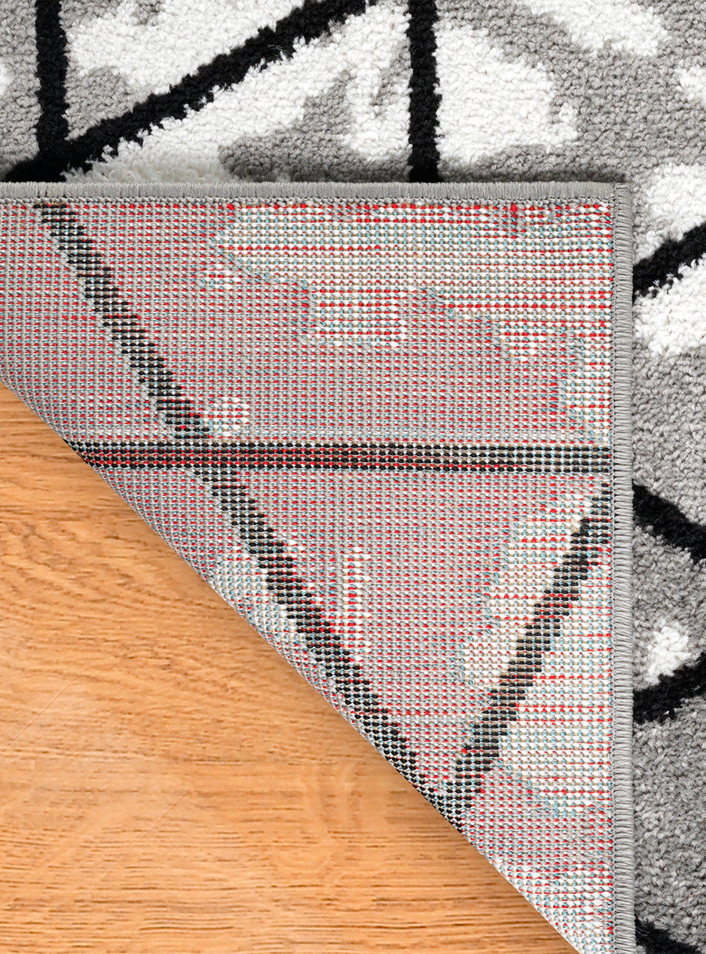 Alfombra Pasillo 70 x 230 cm Amigo Gris Líneas-4