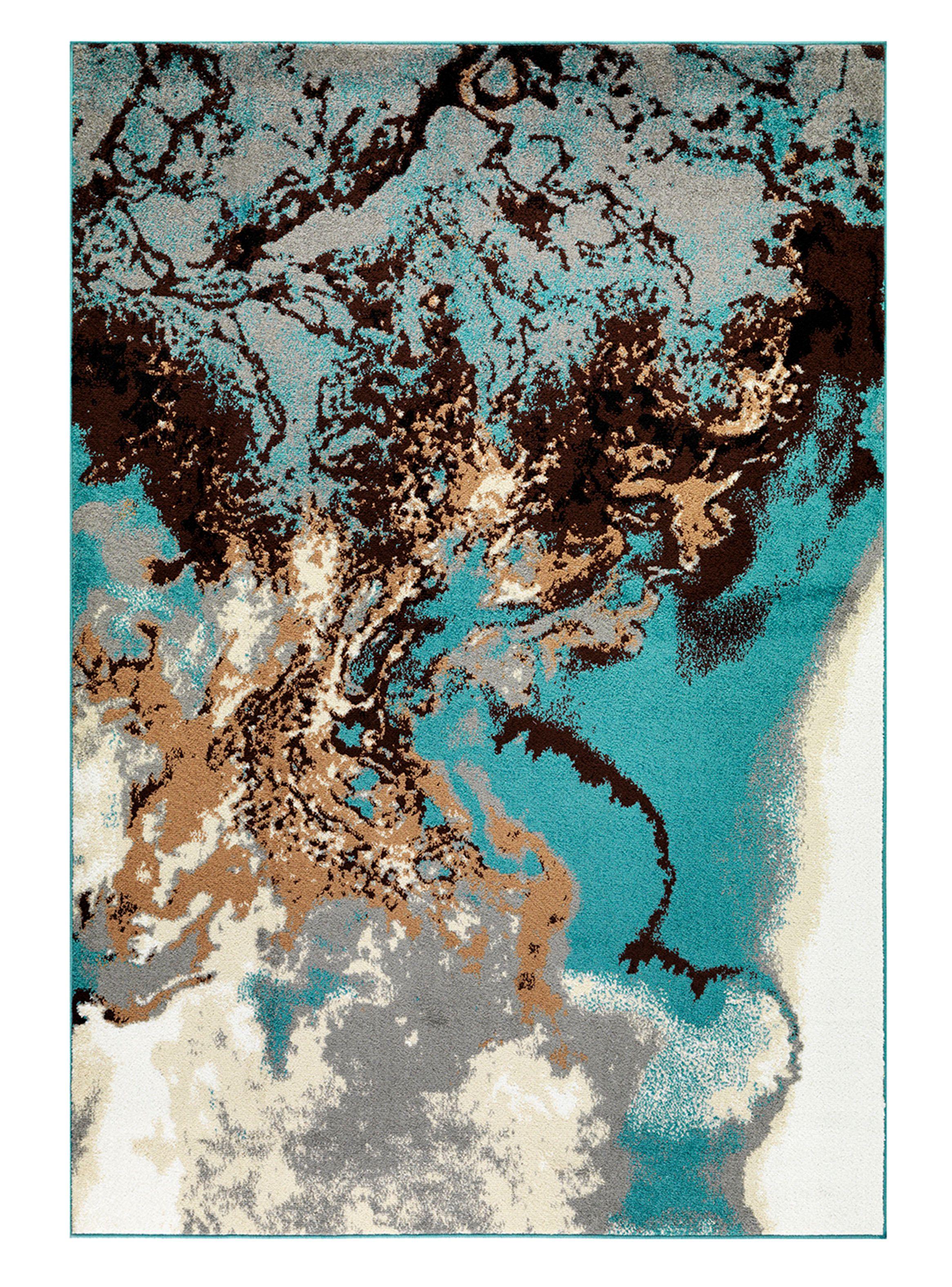 Alfombra Amigo Turquesa 120 x 180 cm Contraste-0