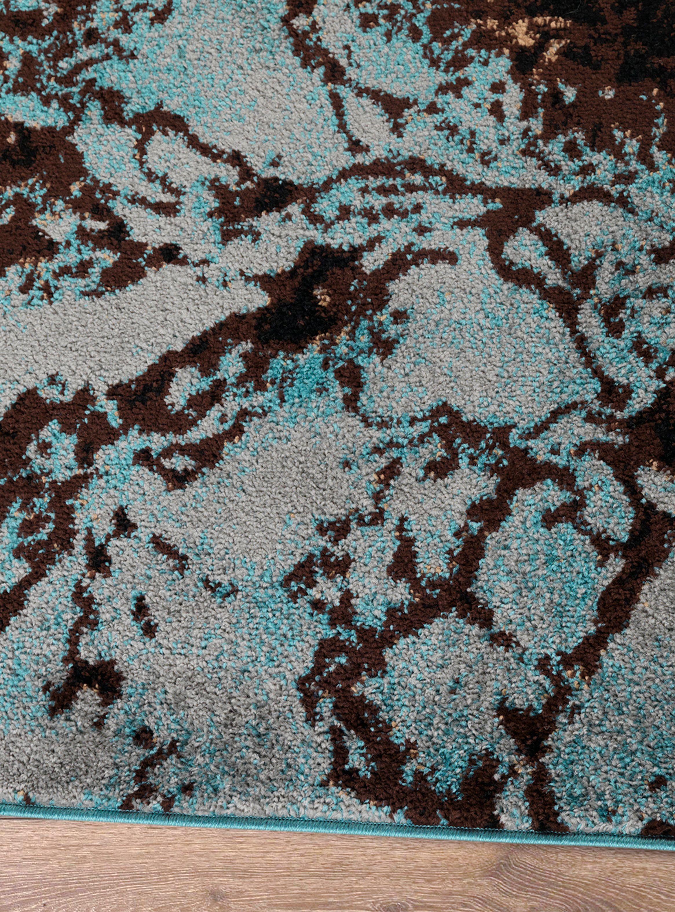 Alfombra Amigo Turquesa 120 x 180 cm Contraste-3