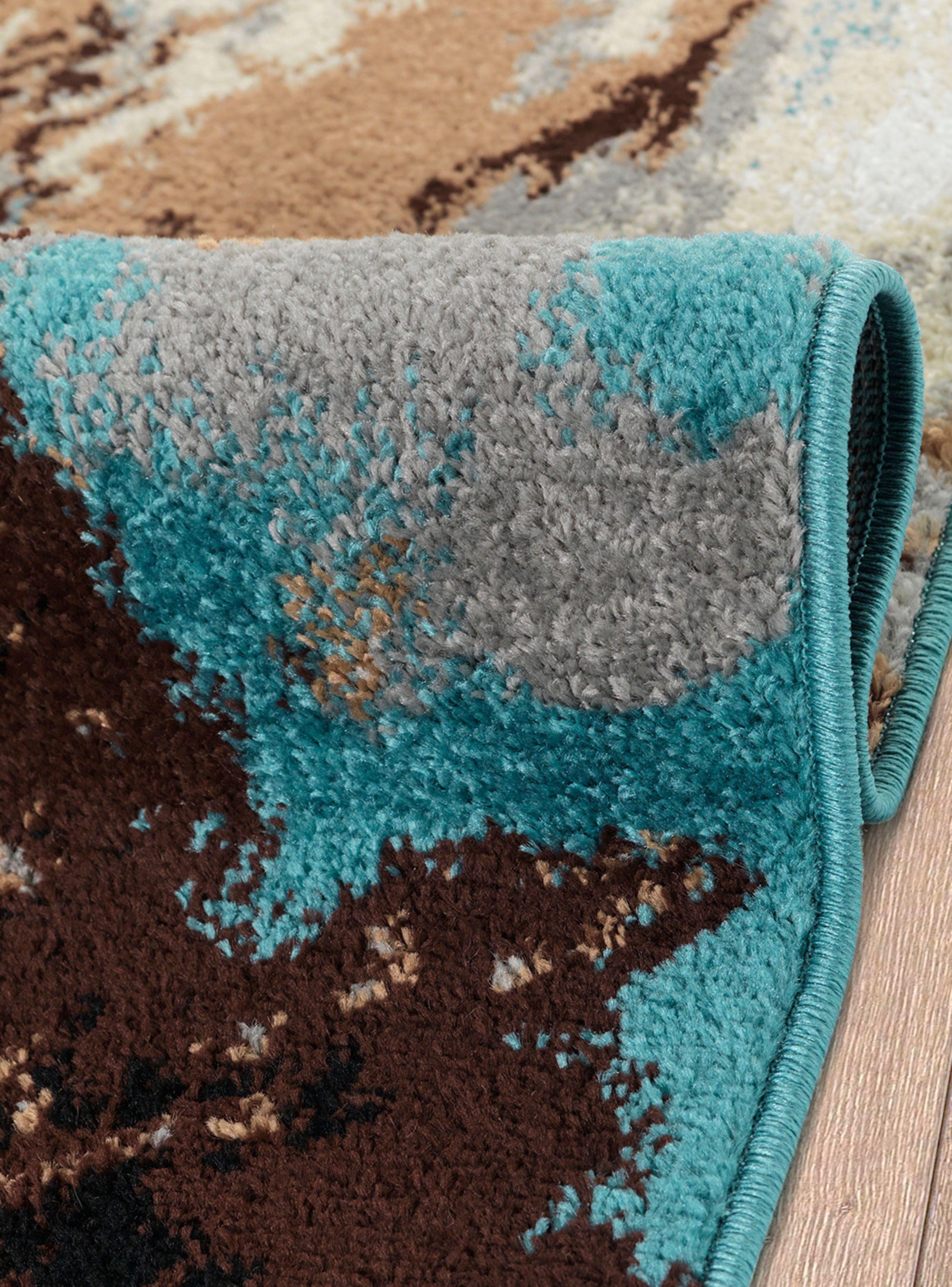 Alfombra Amigo Turquesa 240 x 305 cm Contraste-1