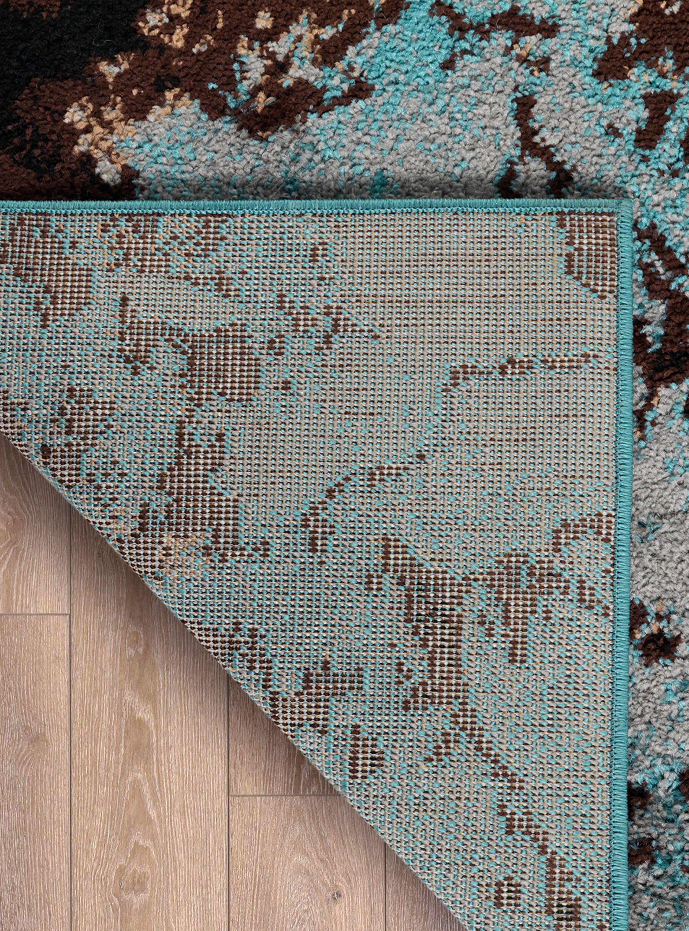 Alfombra Amigo Turquesa 240 x 305 cm Contraste-4