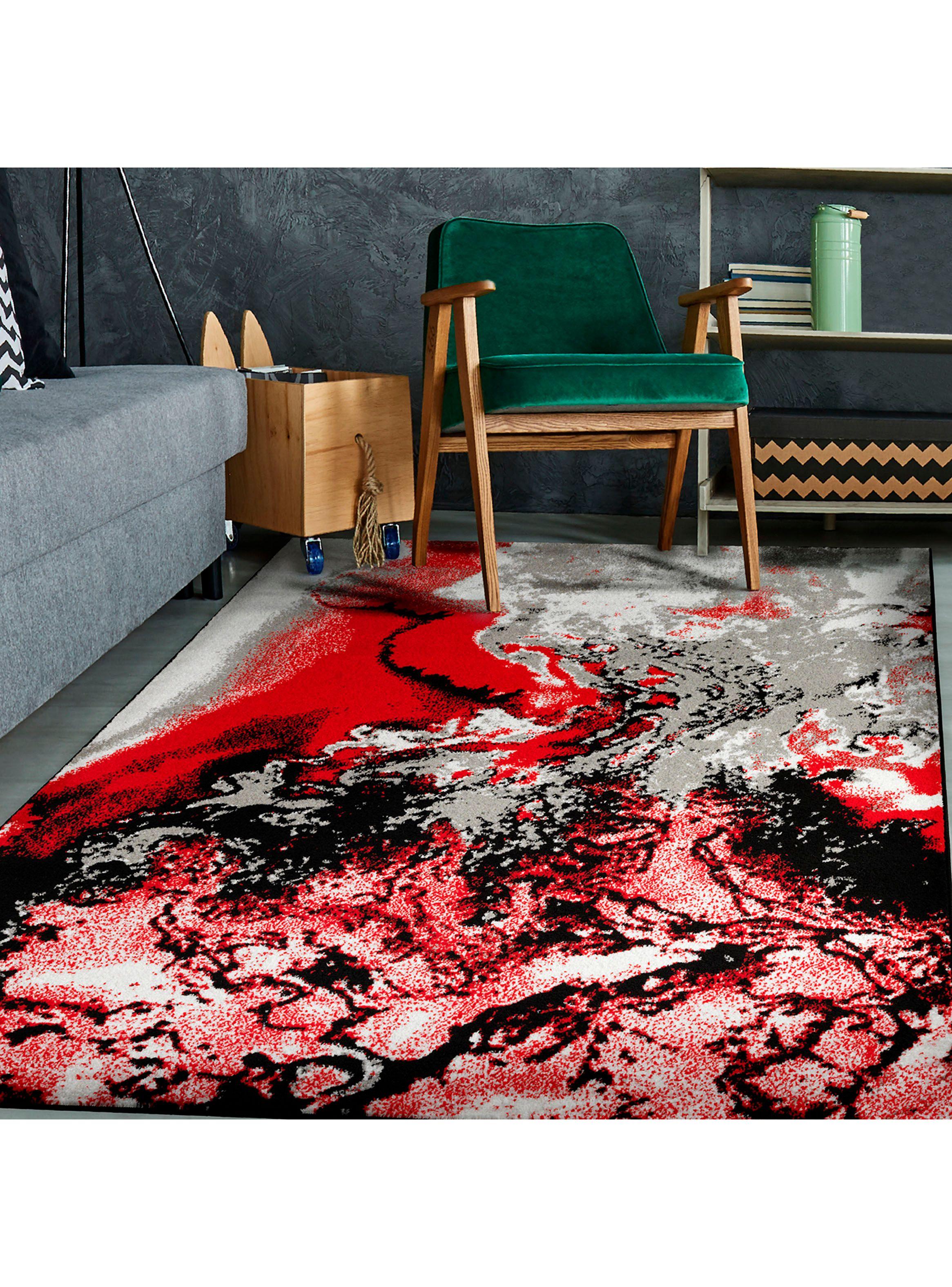 Alfombra 120 x 180 cm Amigo Rojo Contraste-2
