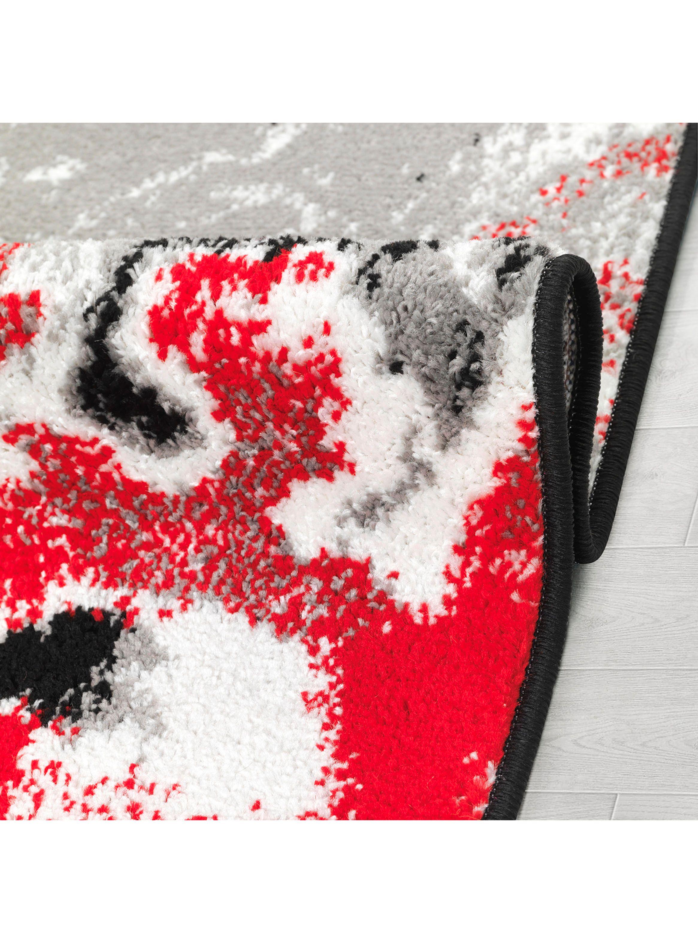 Alfombra 160 x 230 cm Amigo Rojo Contraste-1