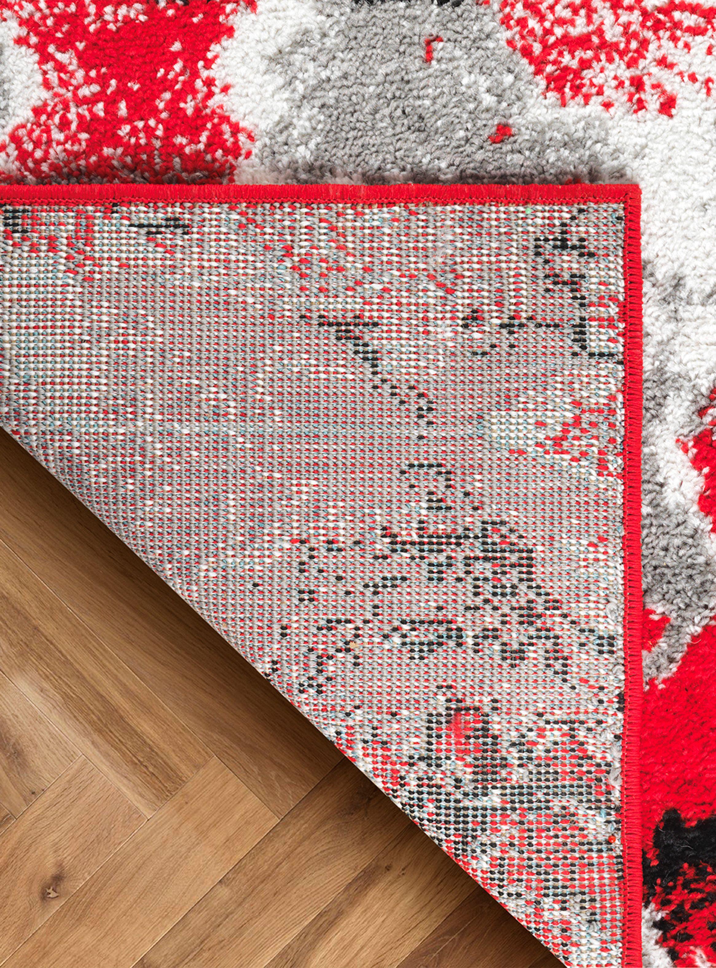 Alfombra Pasillo 70 x 230 cm Amigo Rojo Contraste-4