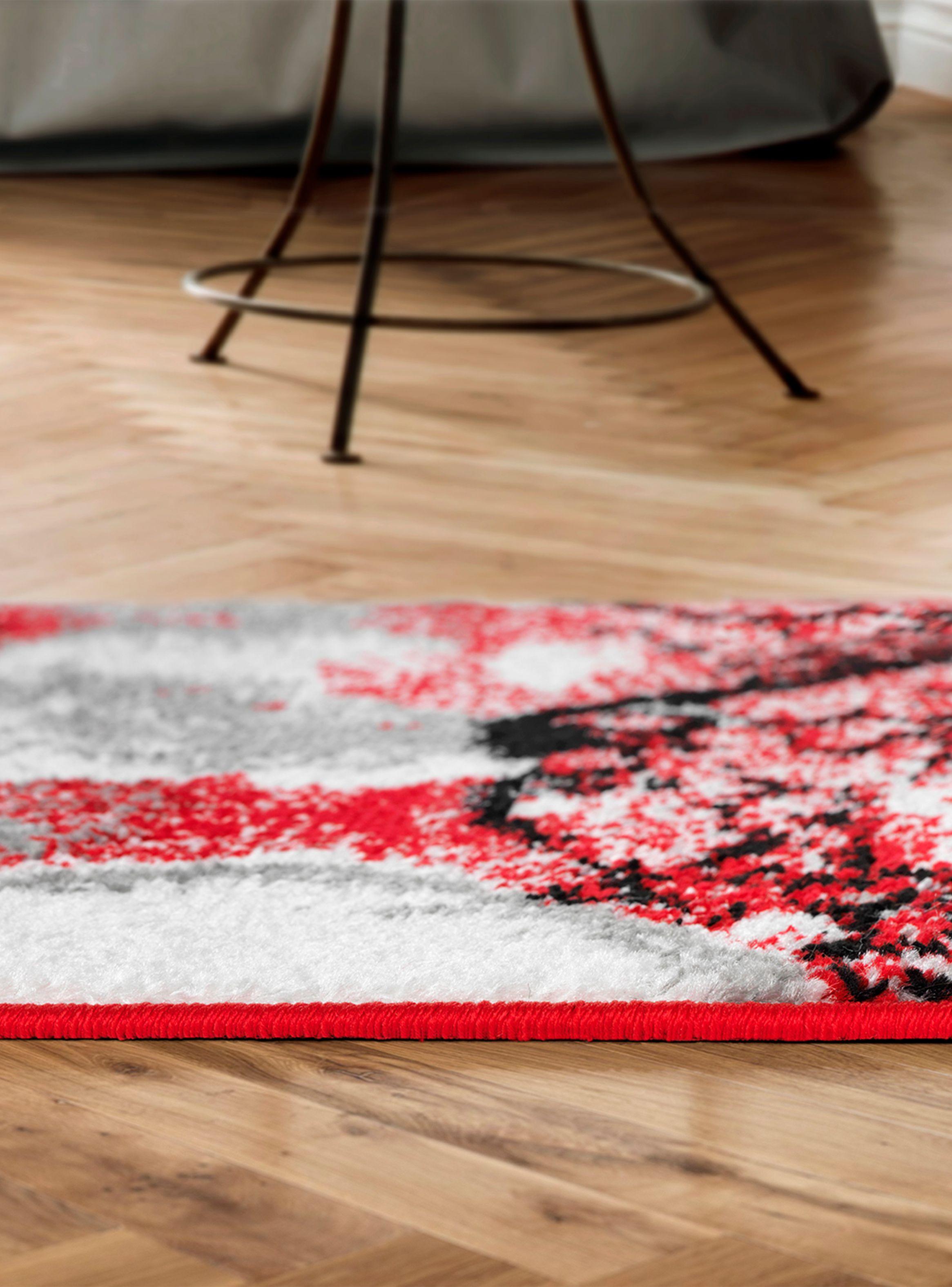 Alfombra Pasillo 70 x 230 cm Amigo Rojo Contraste-5
