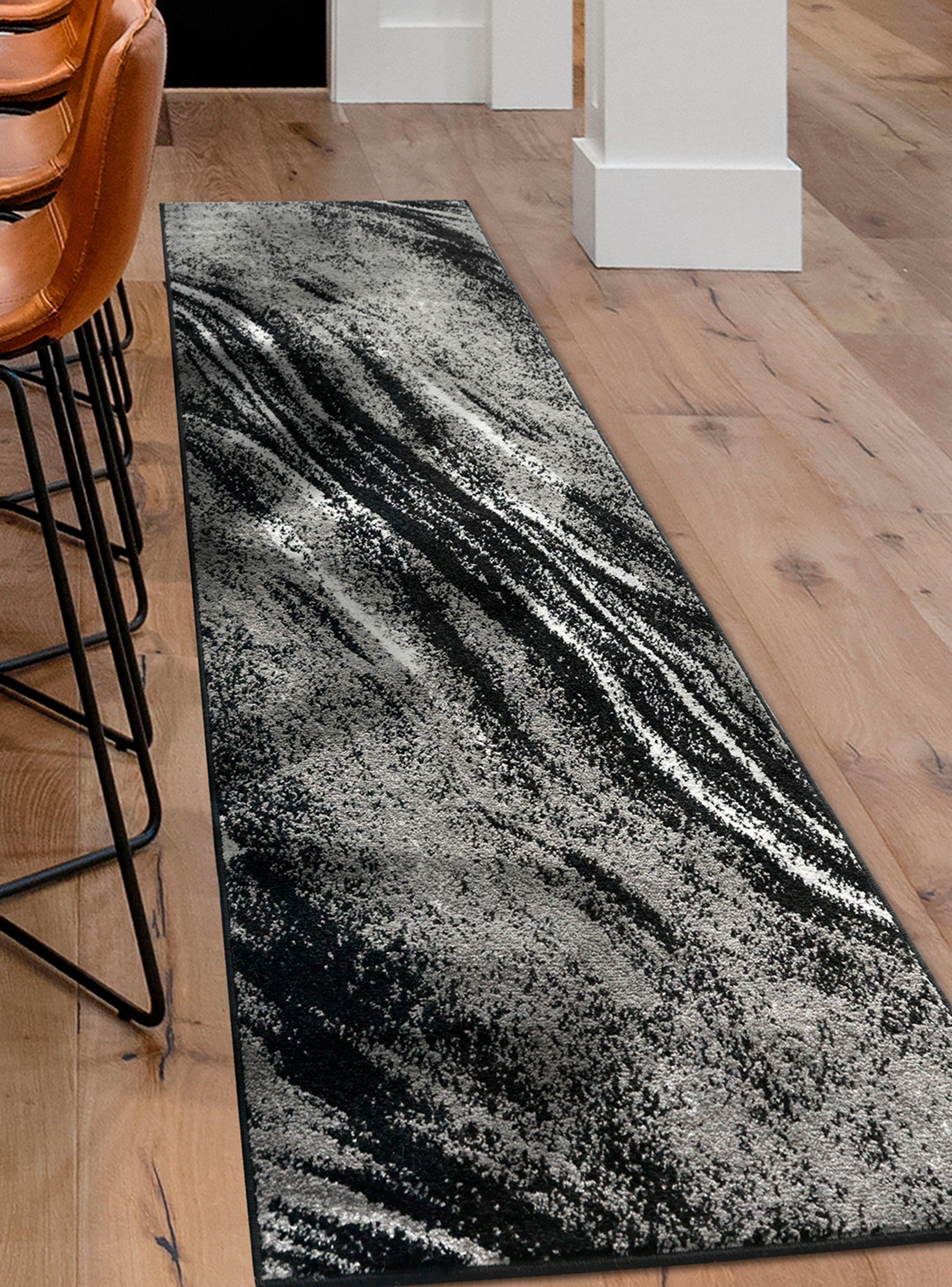 Alfombra Pasillo 70 x 230 cm Amigo Gris Tie Dye Modalfo-2