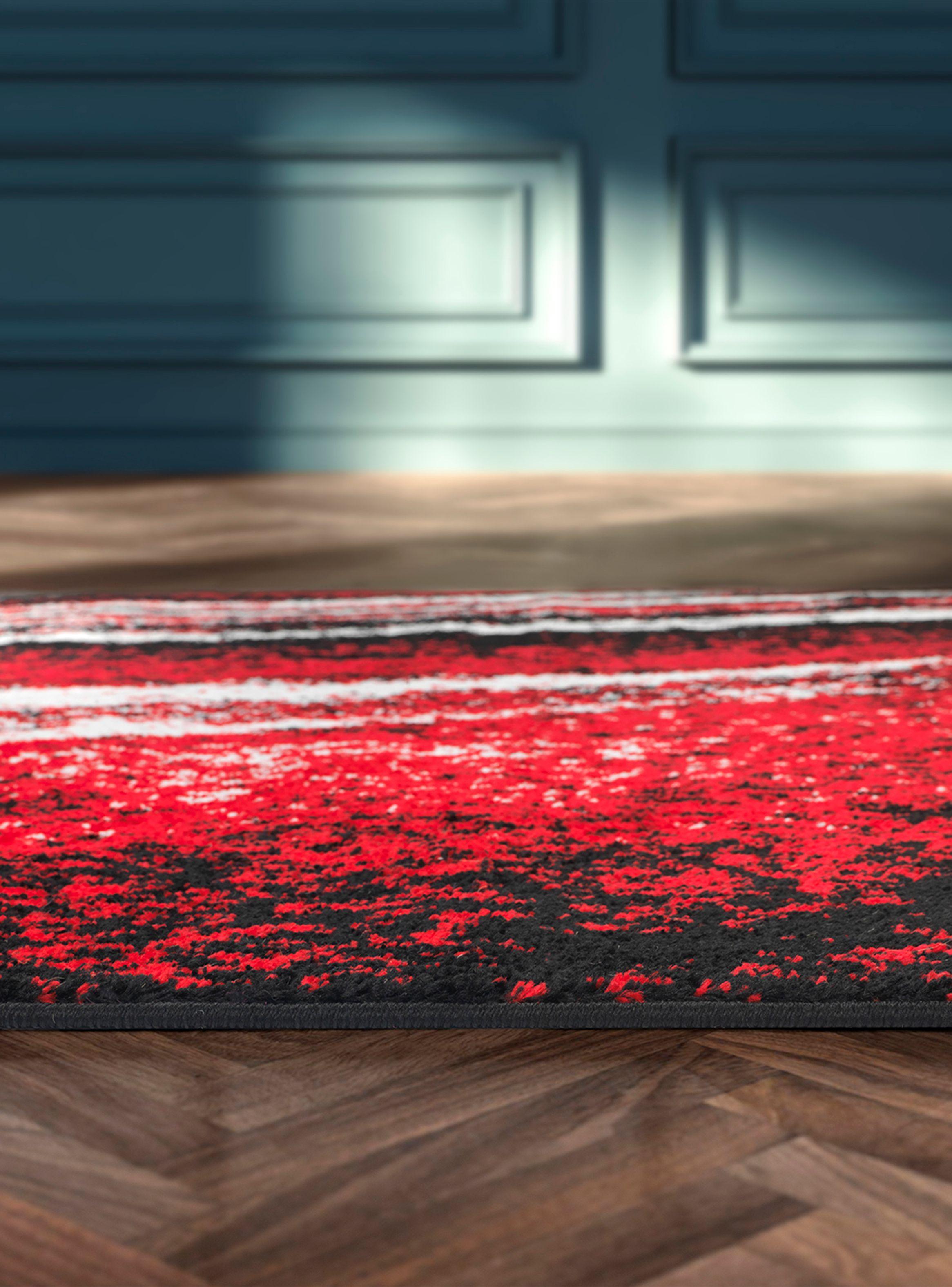 Alfombra 240 x 305 cm Amigo Rojo Tie Dye-5