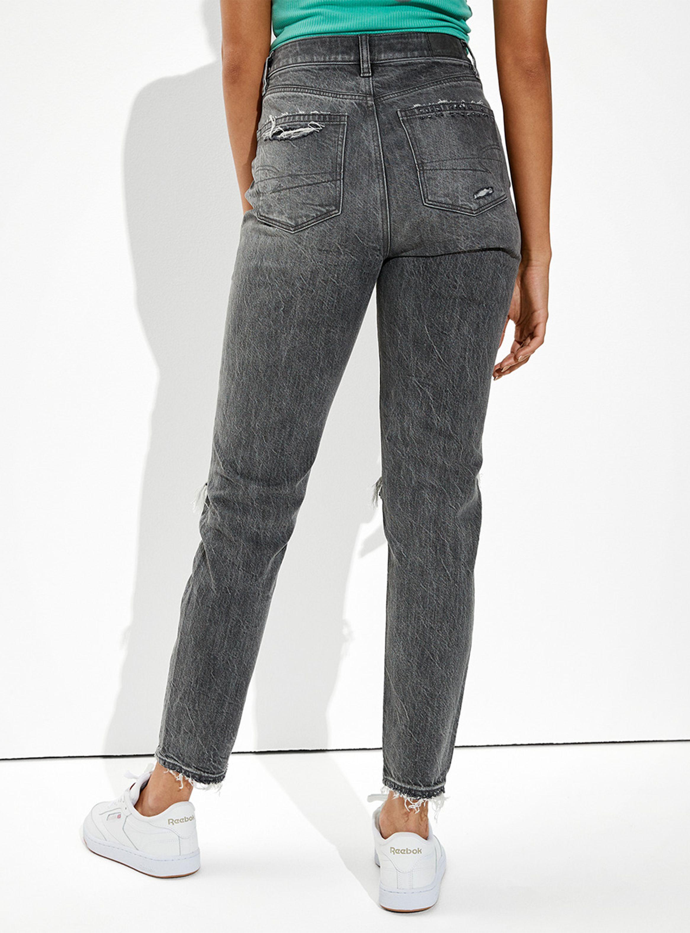 Jeans Mom Ripped Tiro Alto-1