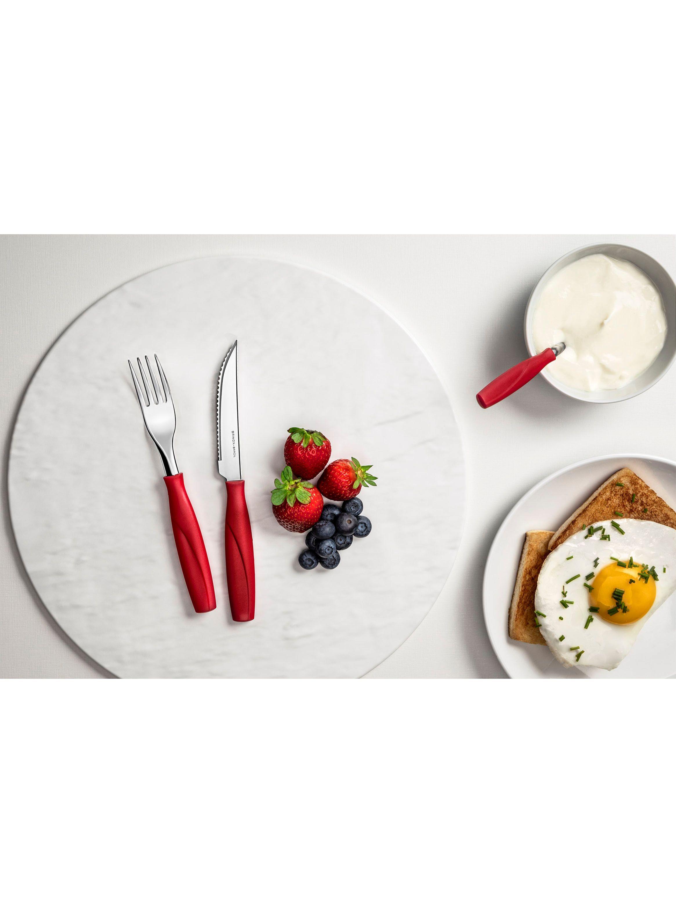 Juego Cubiertos 24 Piezas Itaparica Rojo-2