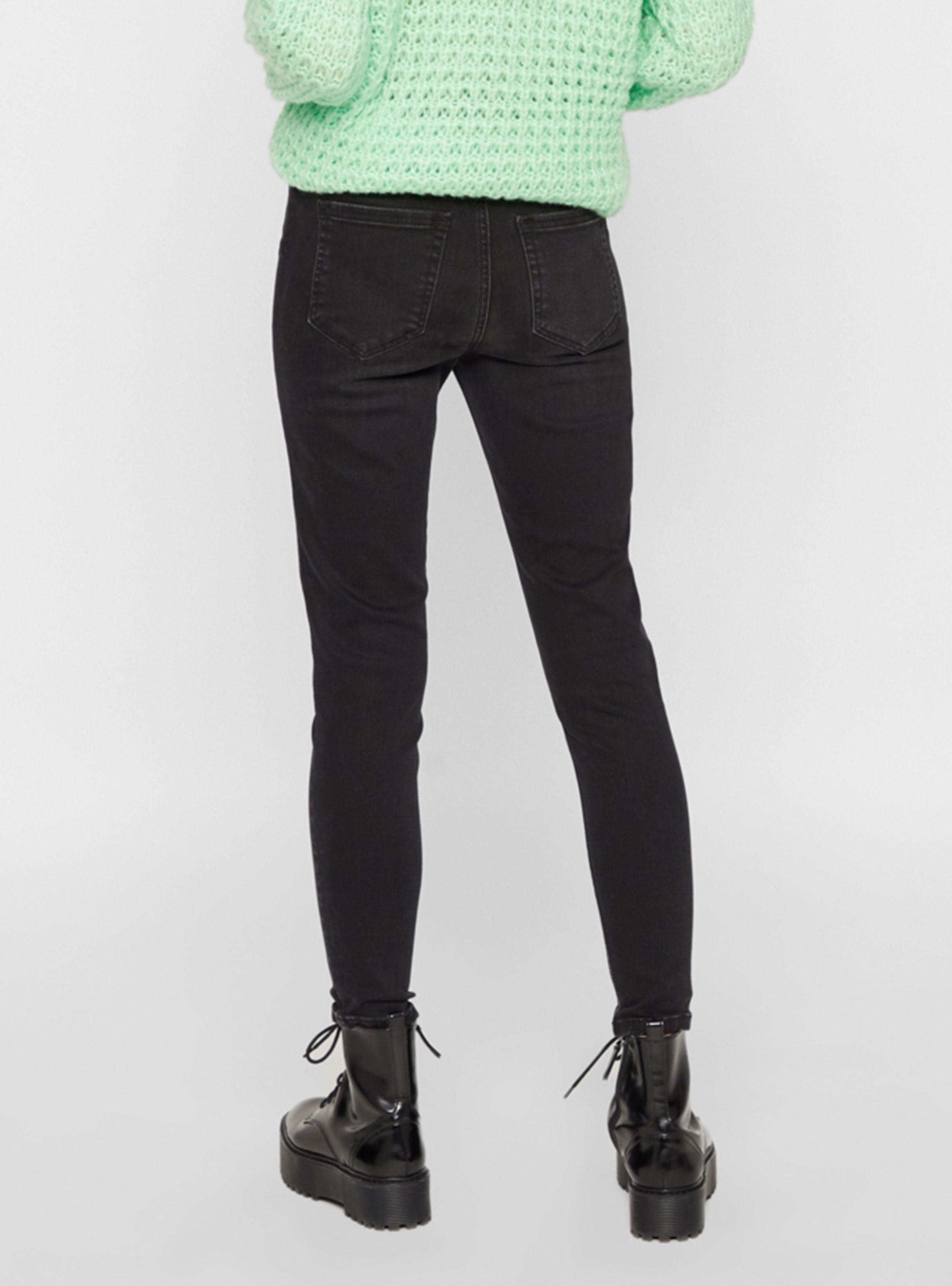 Jeans Skinny Basic Tiro Alto Clásico-1