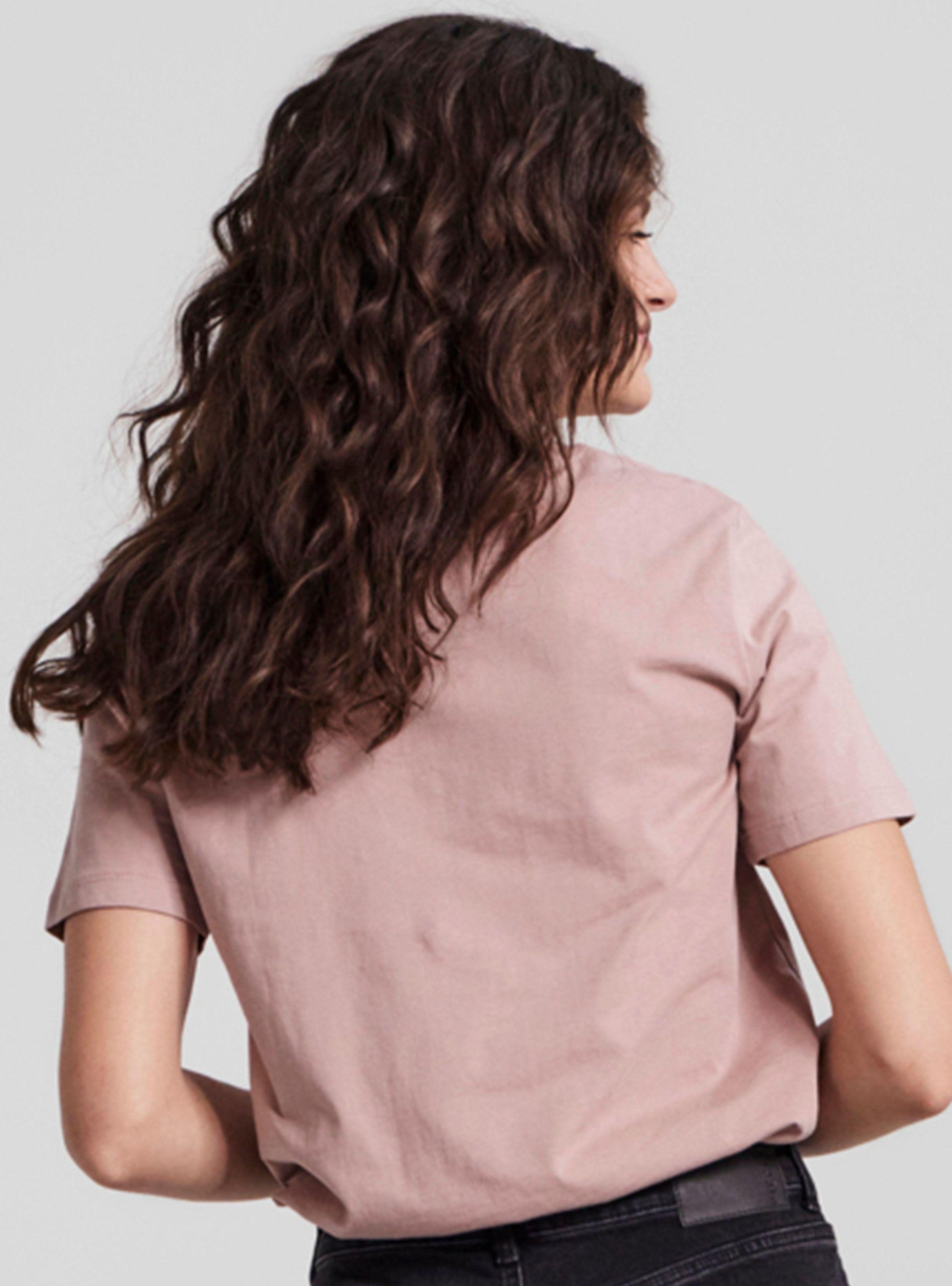 Polera Negra Manga Corta Print Pieces-1