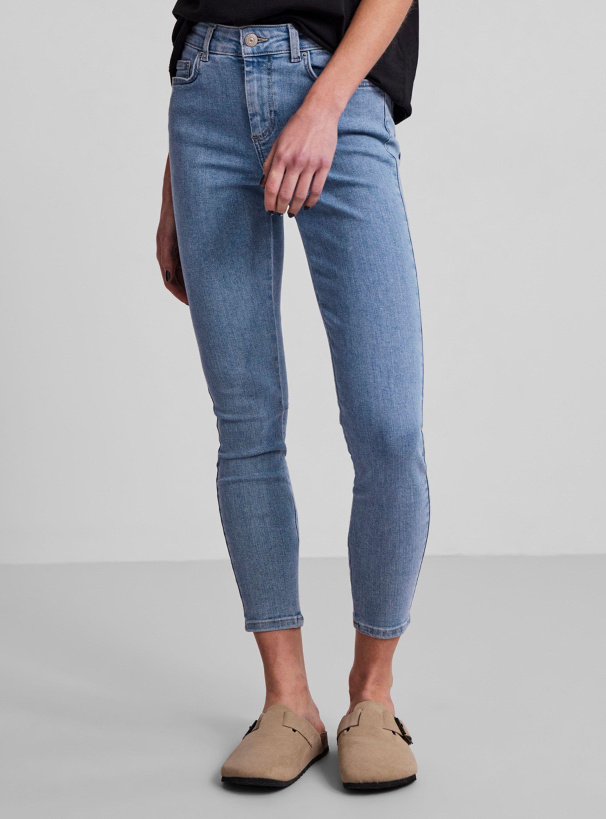Jeans liso Azul Claro Pieces-0