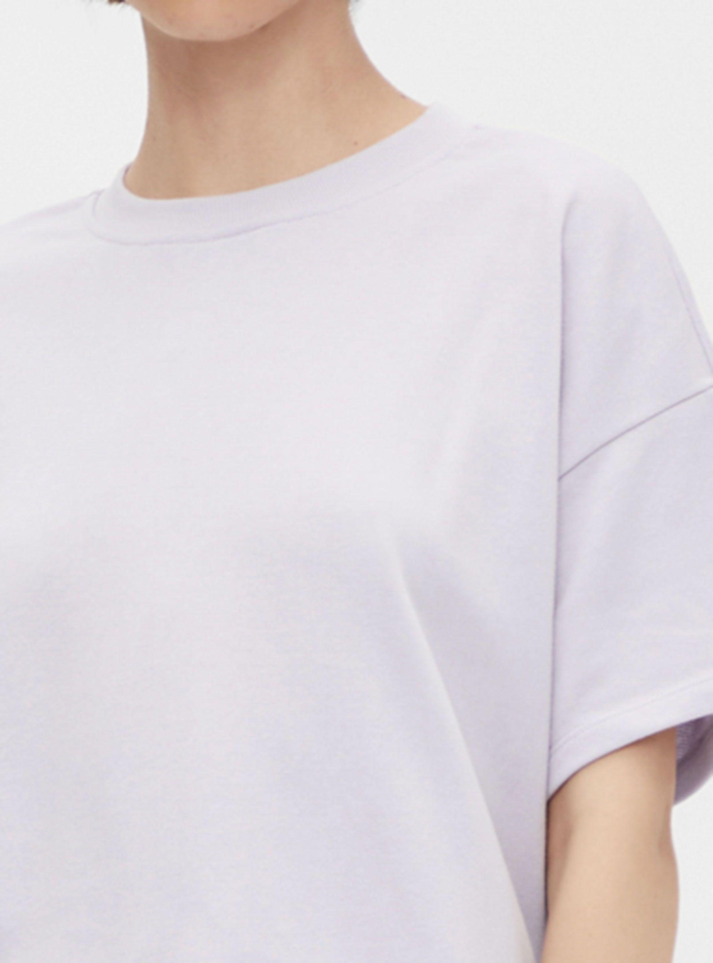 Polera Lila Lisa Manga Corta-2