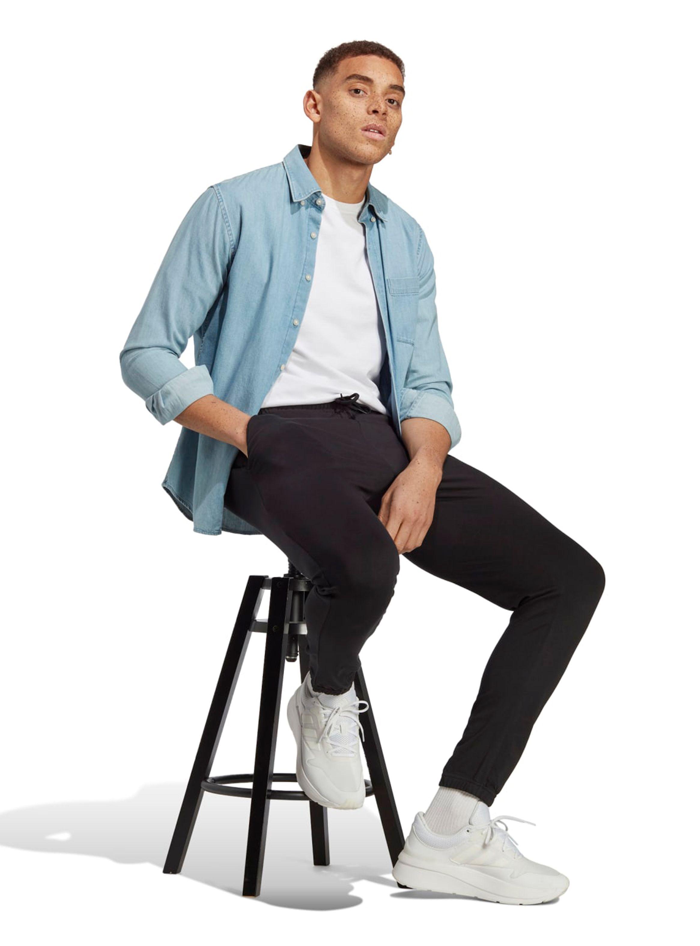Pantalón de Buzo Single Jersey Tapered Elasticized Logo-5
