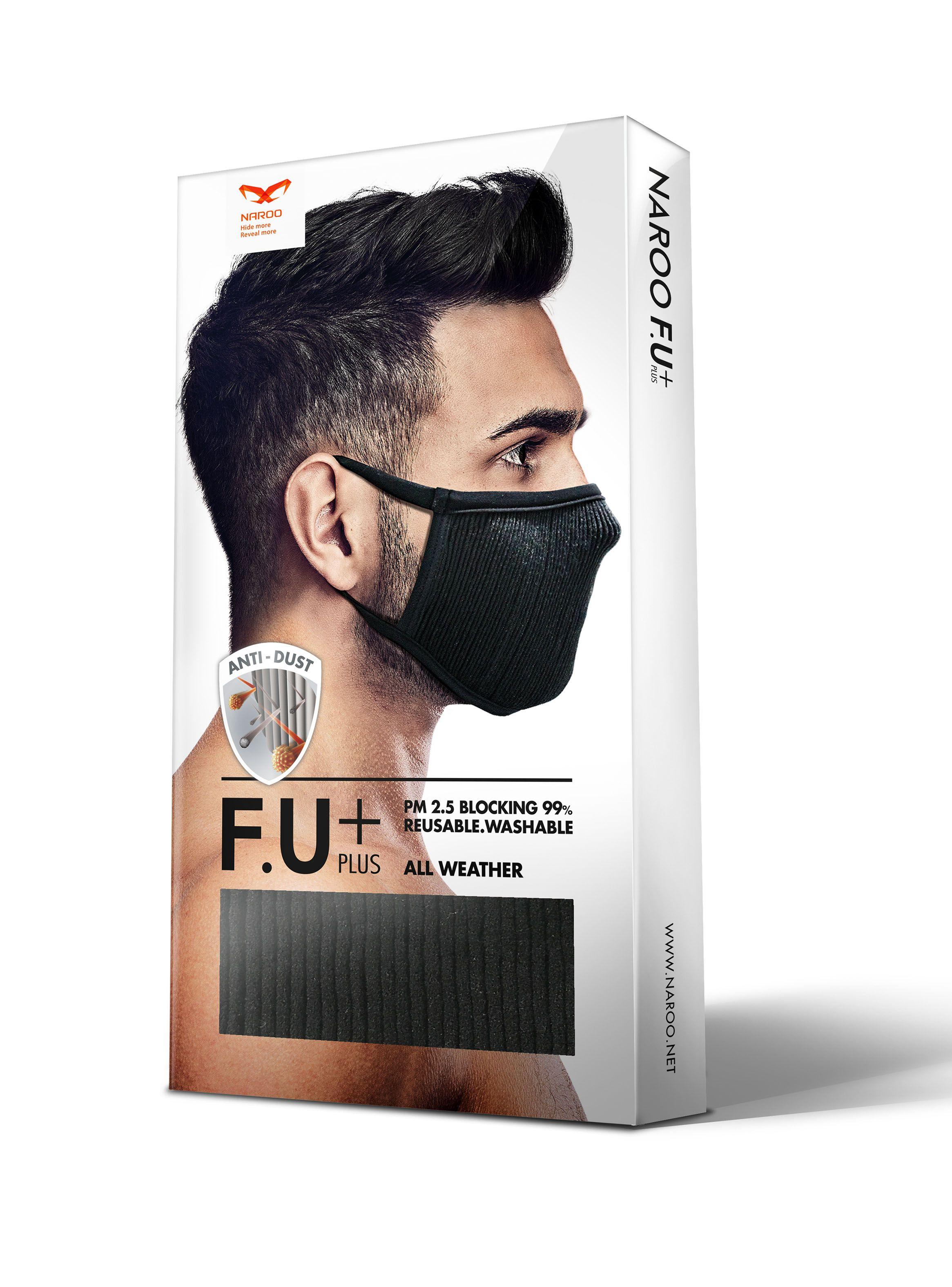 Máscara Naroo Mask Deportiva Filtrante Lavable M L-2