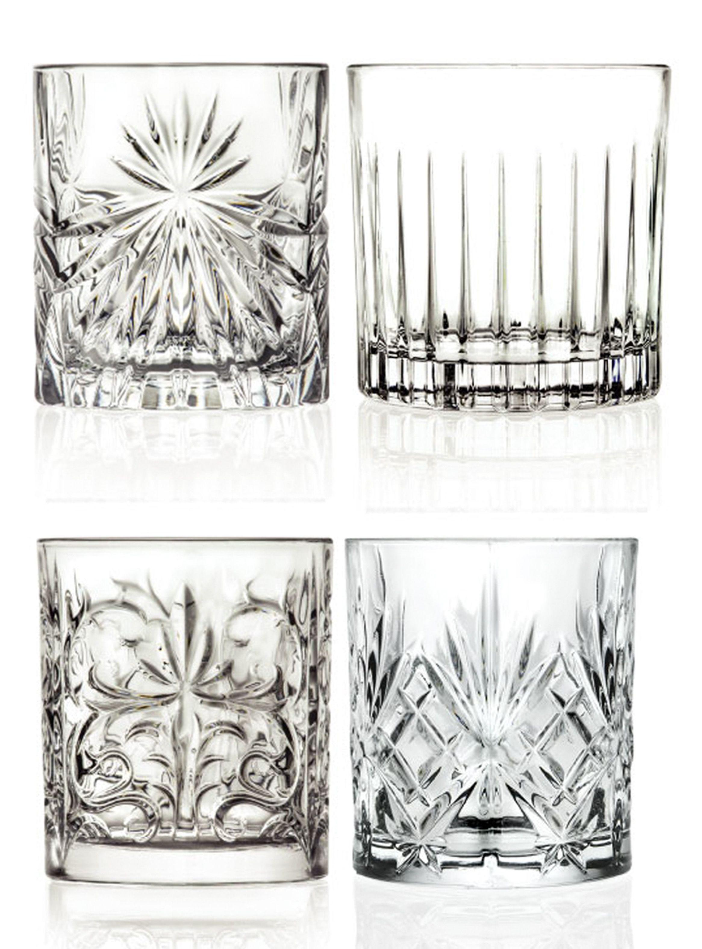 Set 4 Vasos Bajos Cristal Italiano-0