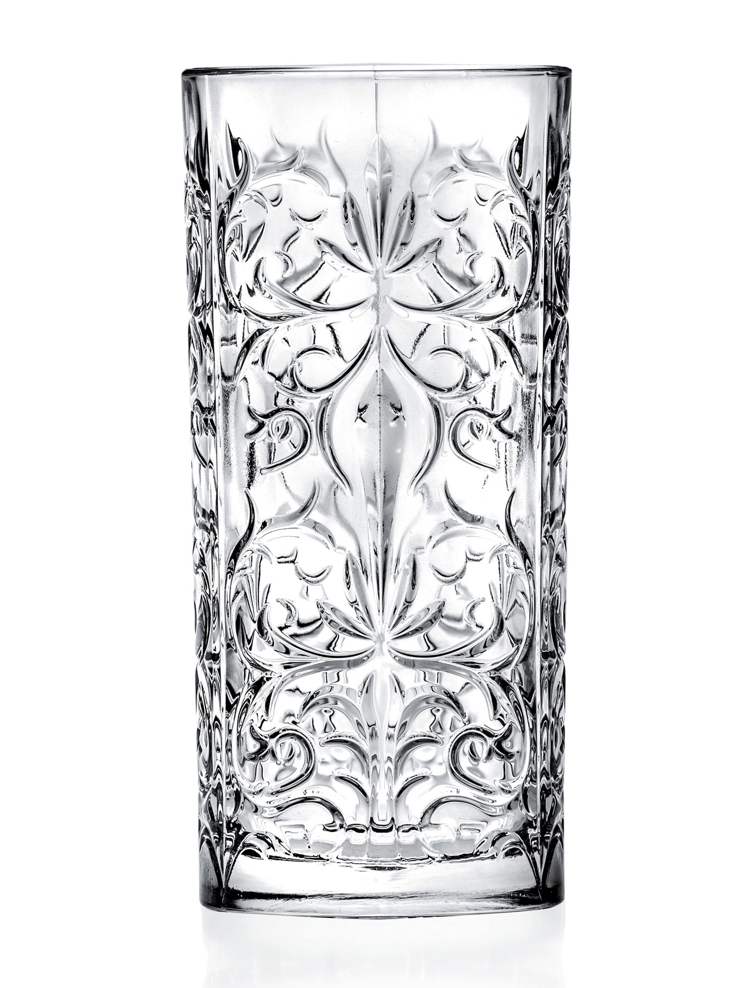 Set 4 Vasos Alto Cristal Italiano-1