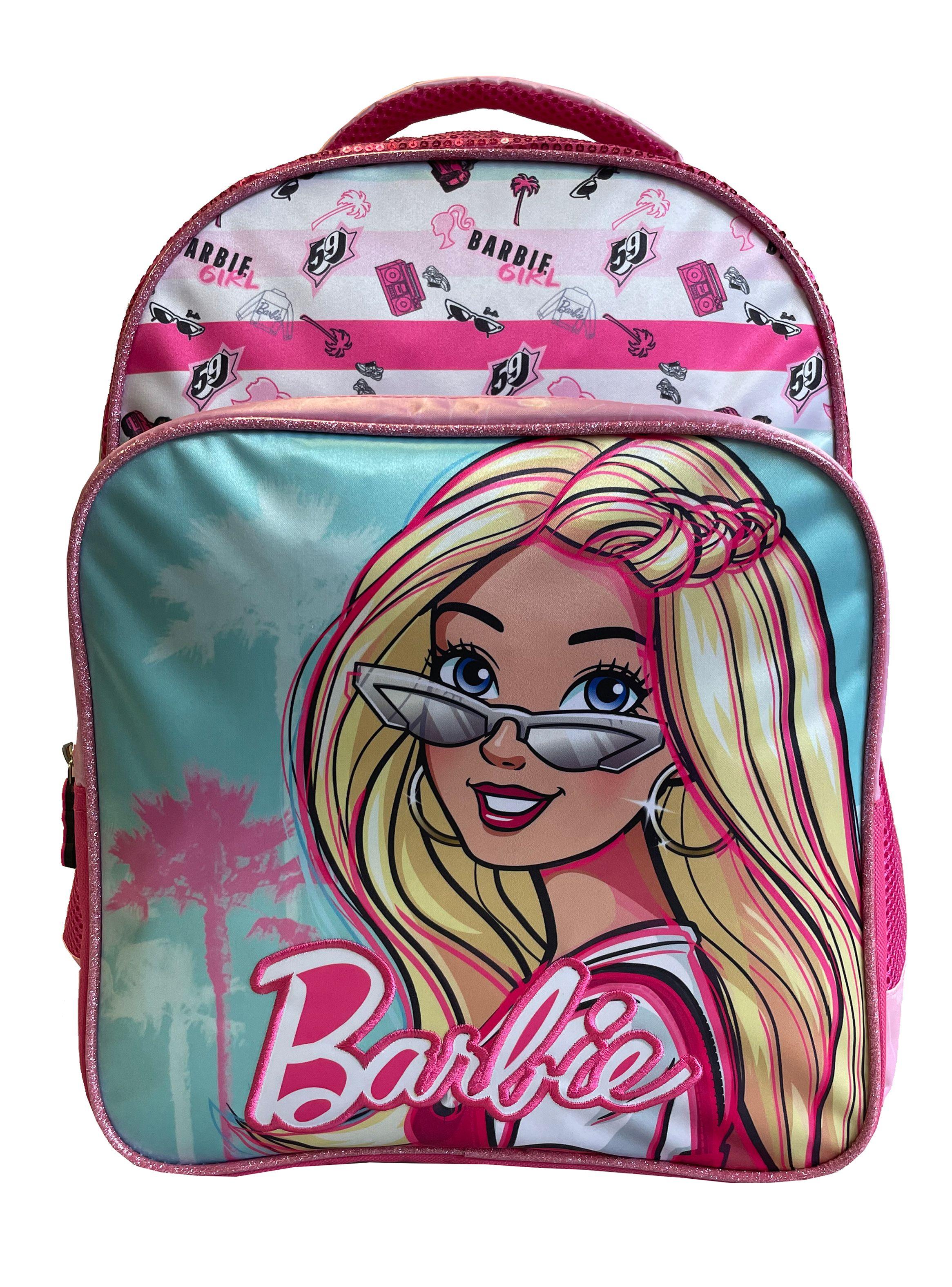 Mochila Escolar Barbie Bordada-0