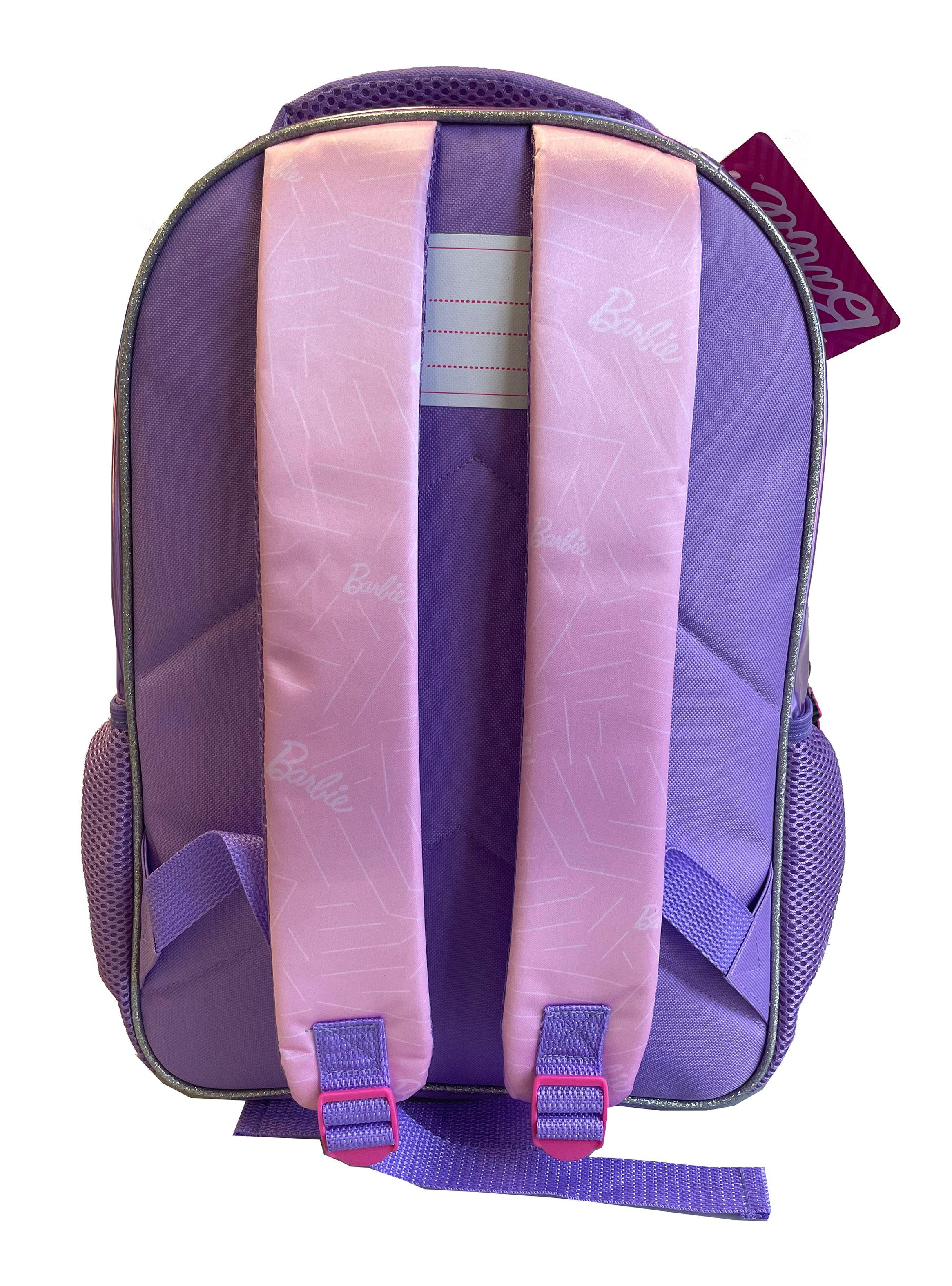 Mochila Escolar Barbie con Bolsillos-1