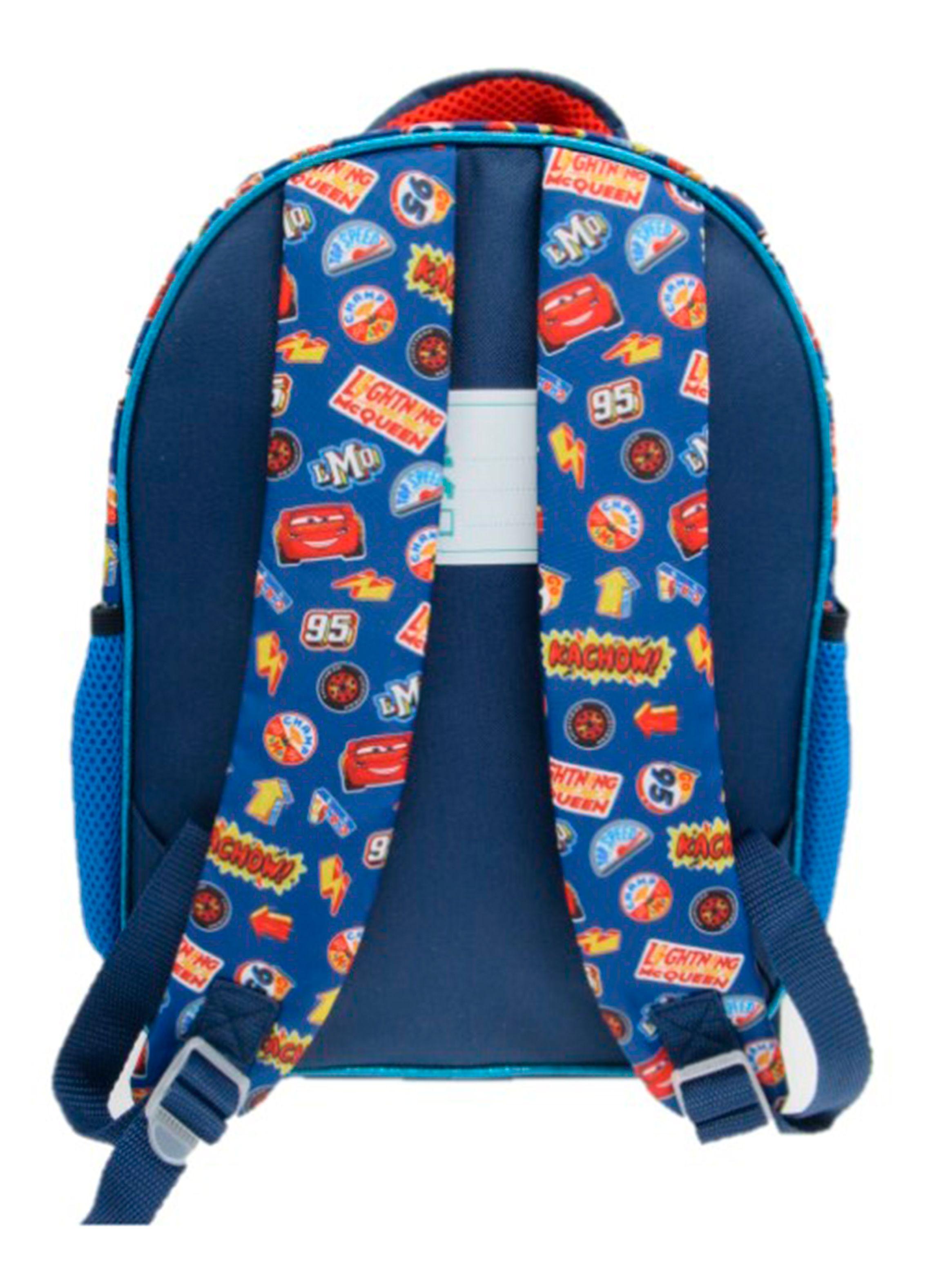Mochila Escolar Cars con Lonchera-1