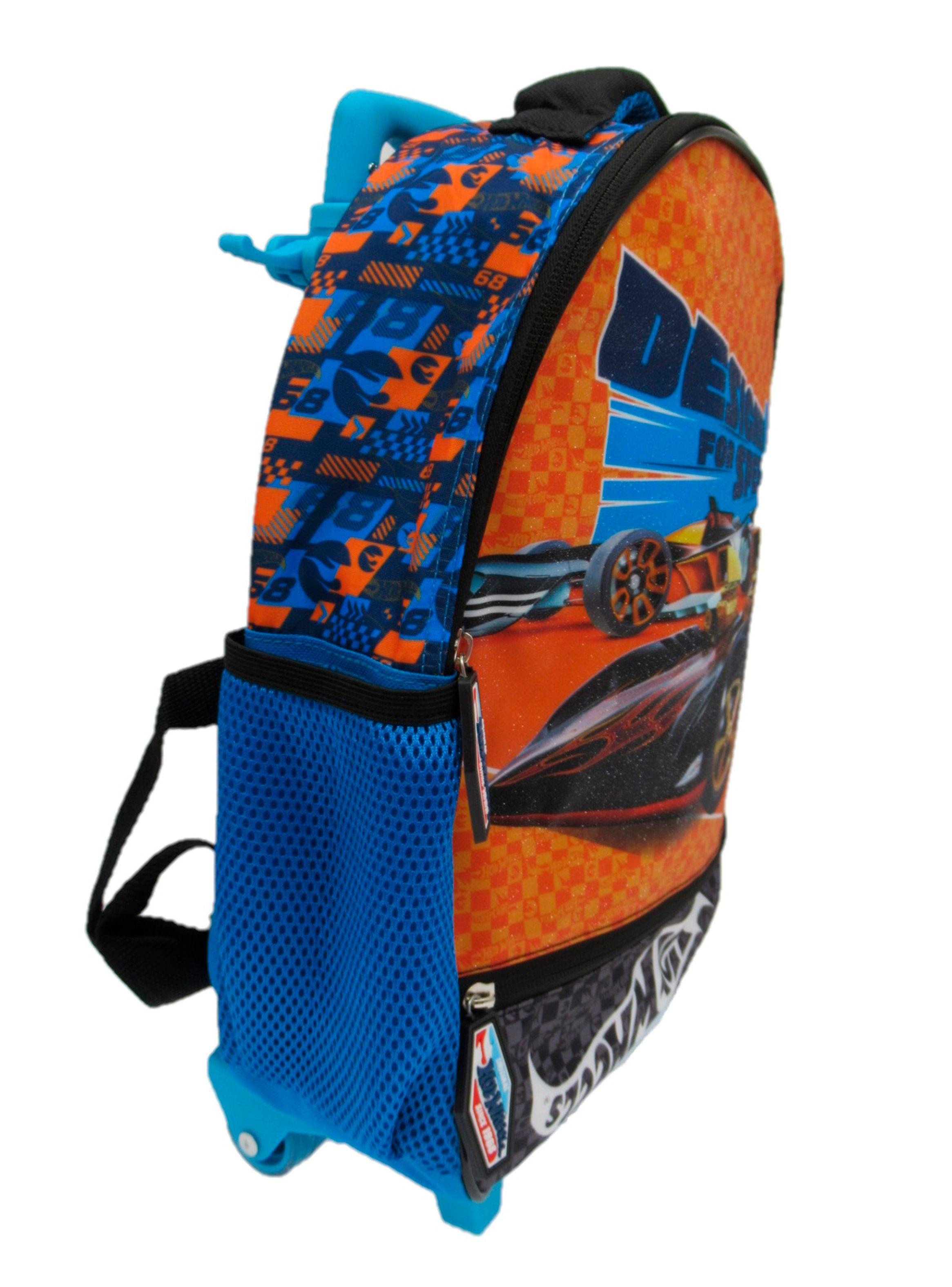 Mochila Hot Wheels con Ruedas y Cierre-2