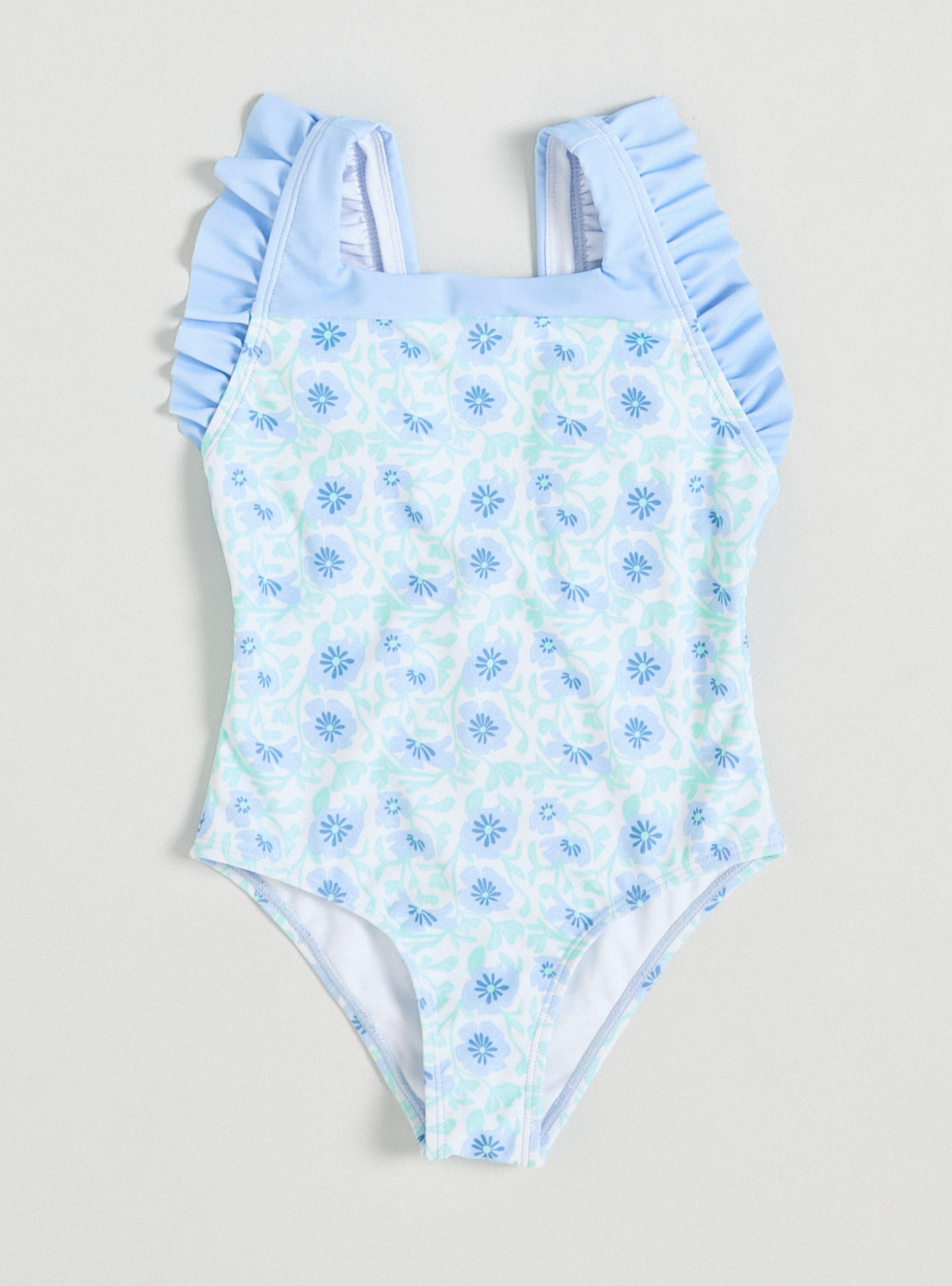 Traje de Baño Enterito Color Block Print Floral-2