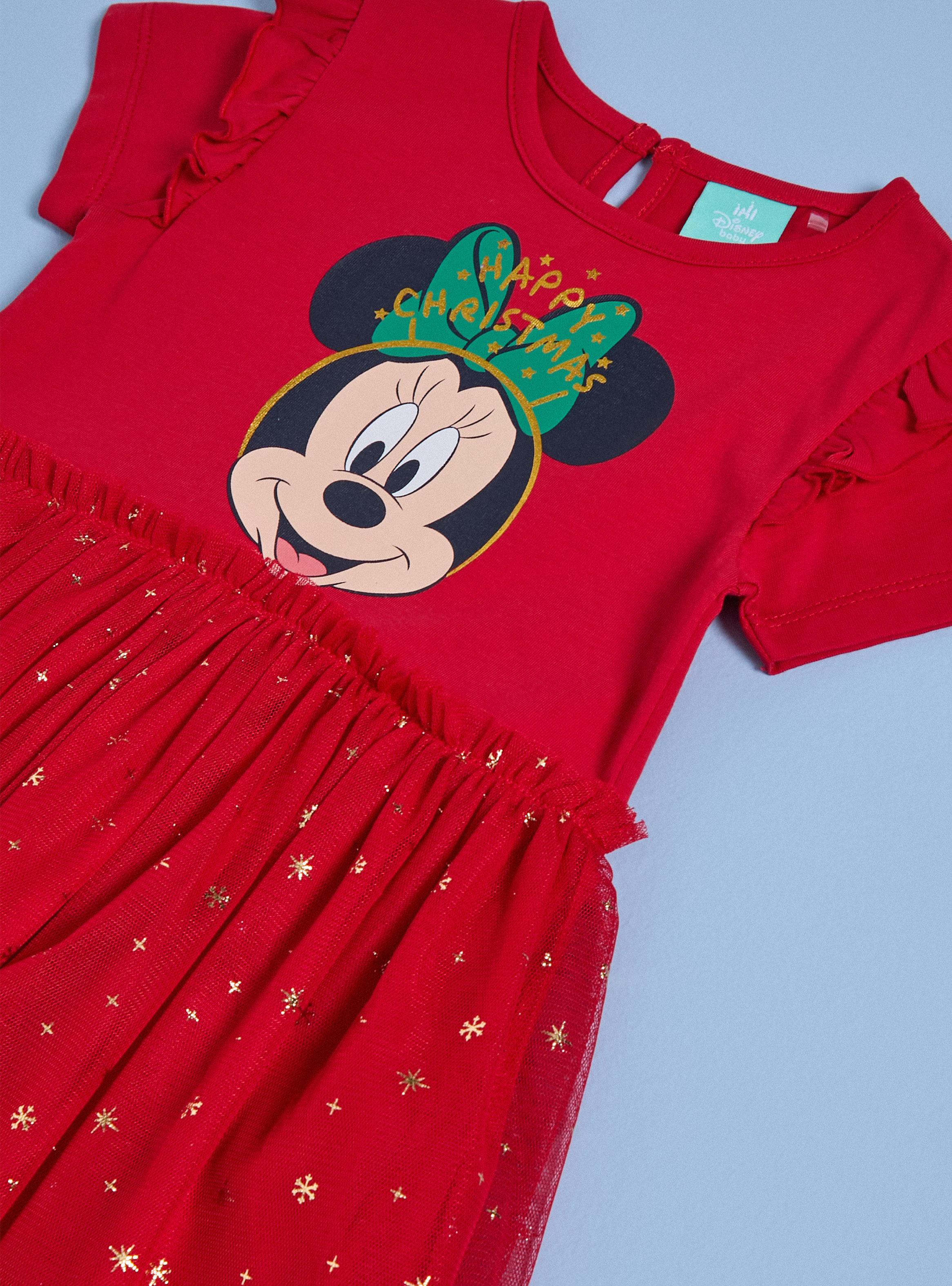 Vestido de Tul con Estampado Navidad Minnie-2
