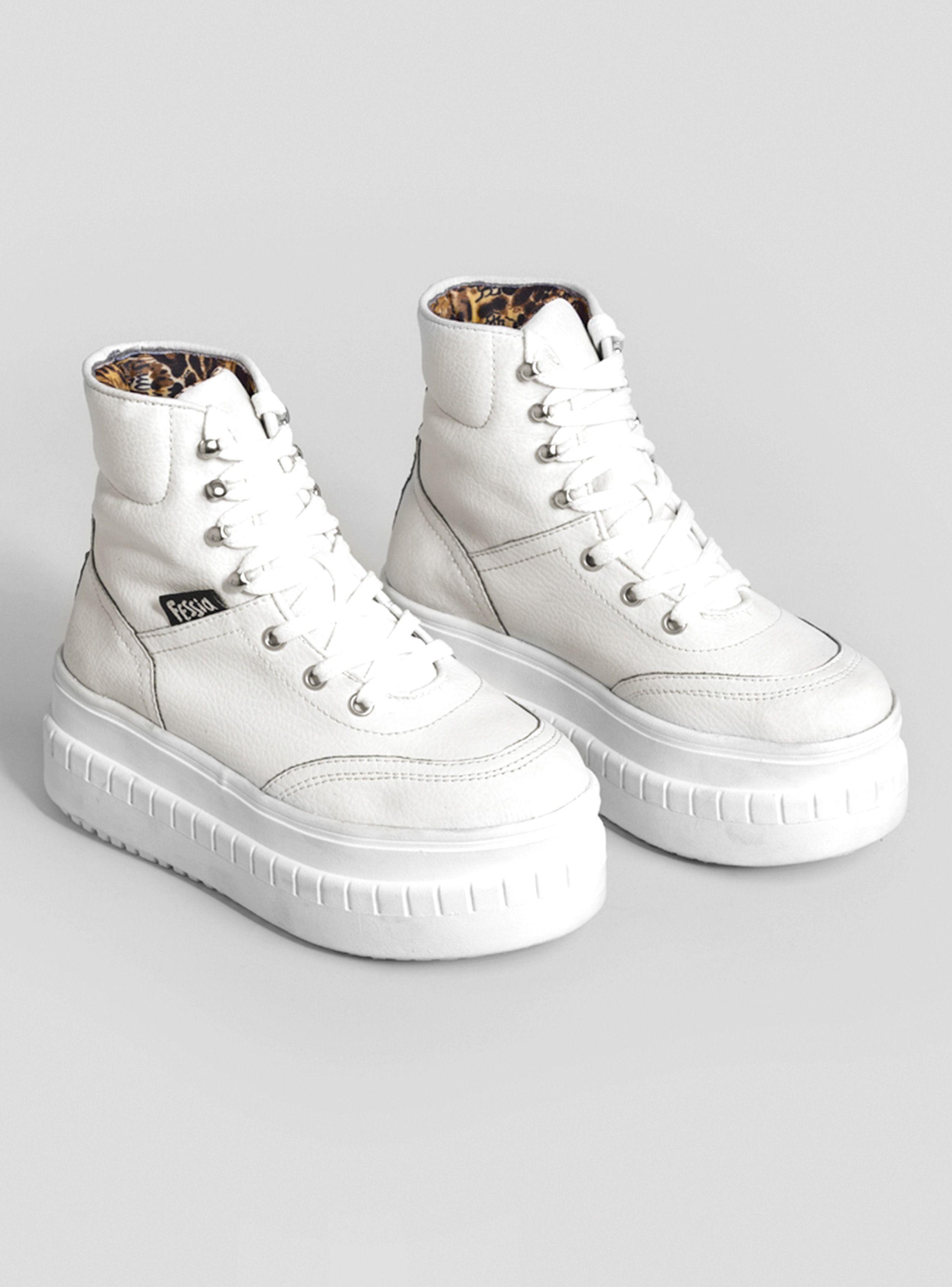 Botín Fessia Mujer Funky Boot Blanco-1