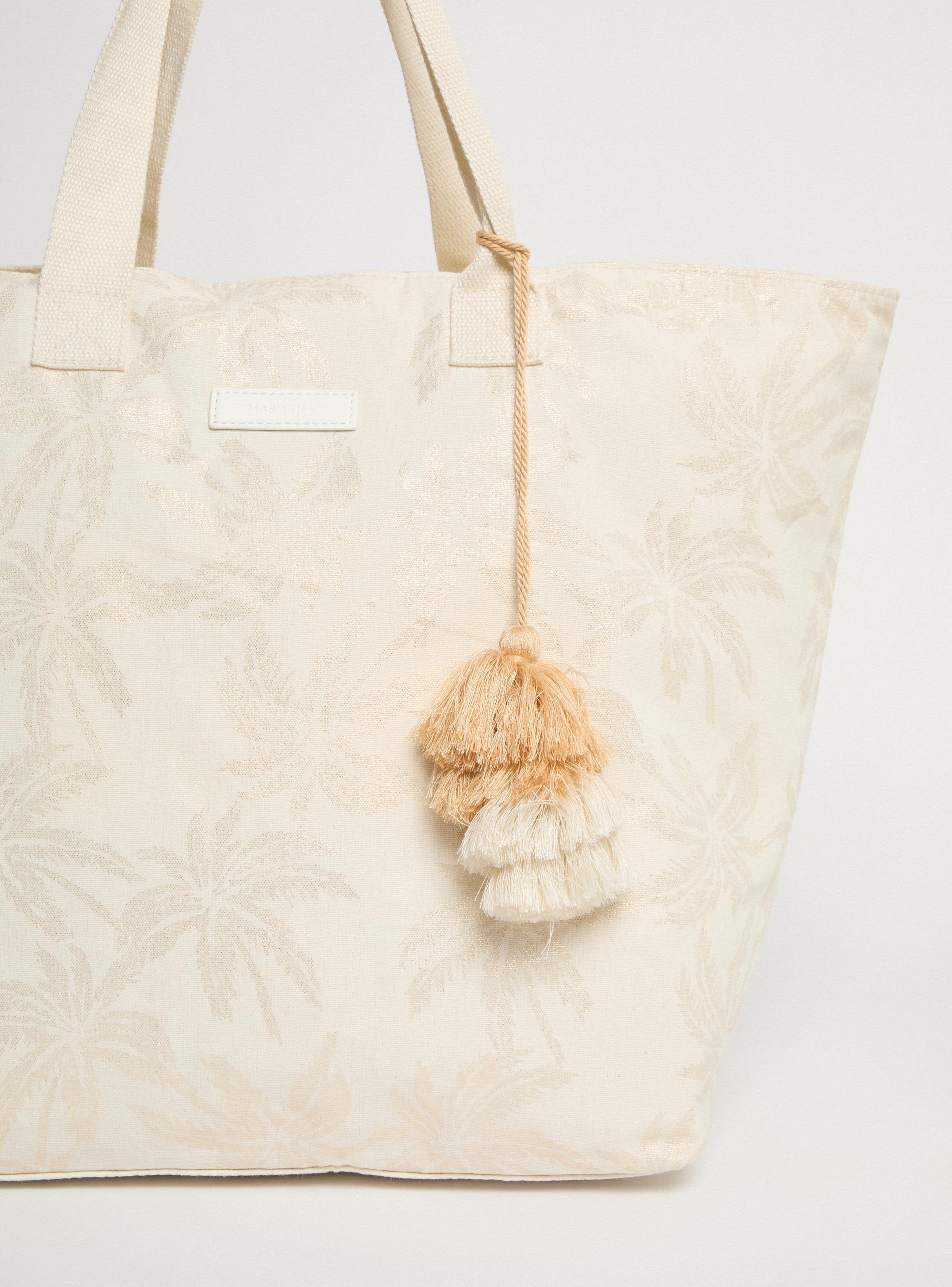 Bolso Textil con Pompón y Estuche-4