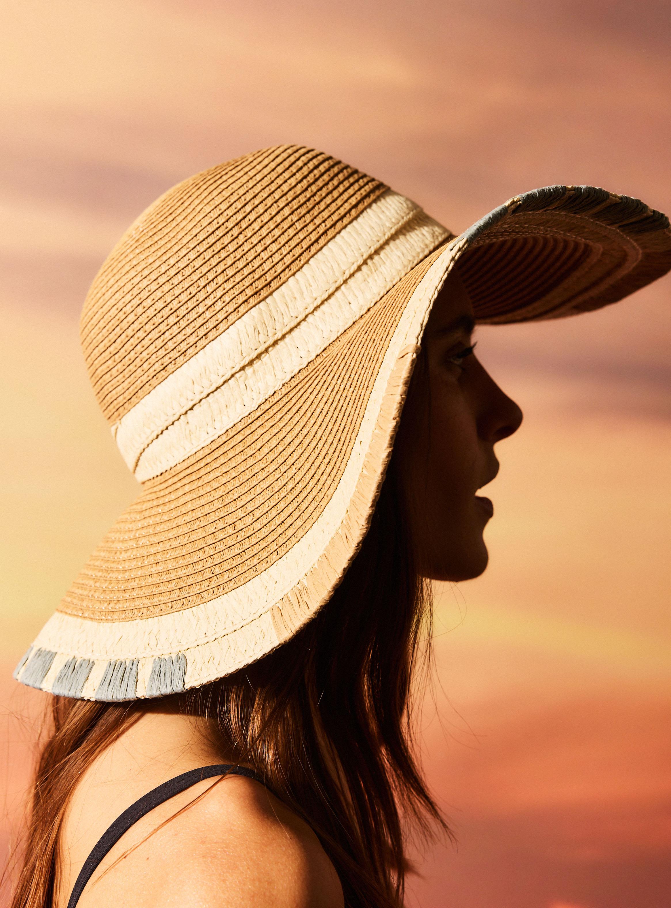Sombrero Look Raffia Color-4