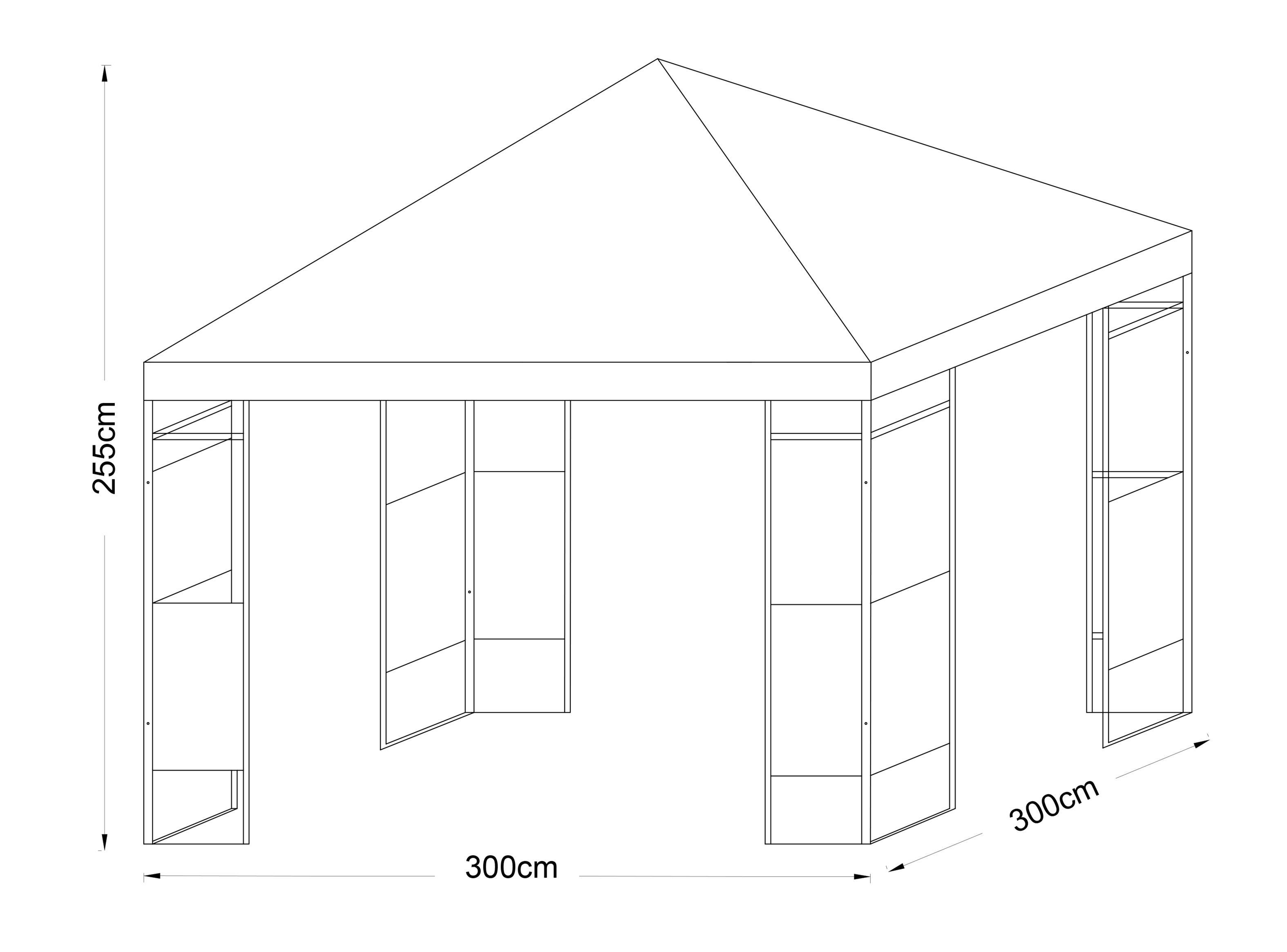 Pérgola Basil 300x300 cm Attimo-1