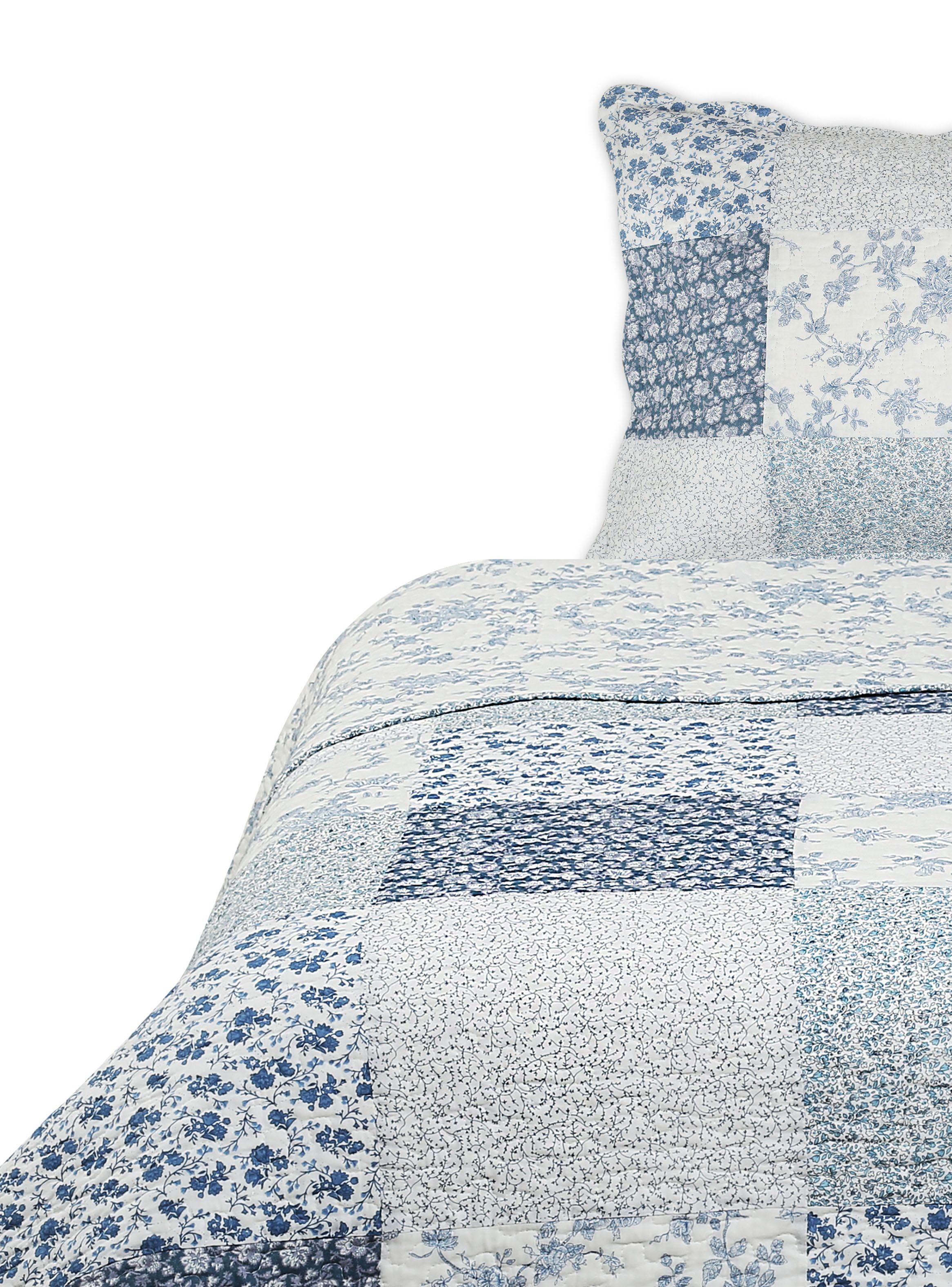 Quilt 1.5 Plazas Patch Romántico-0